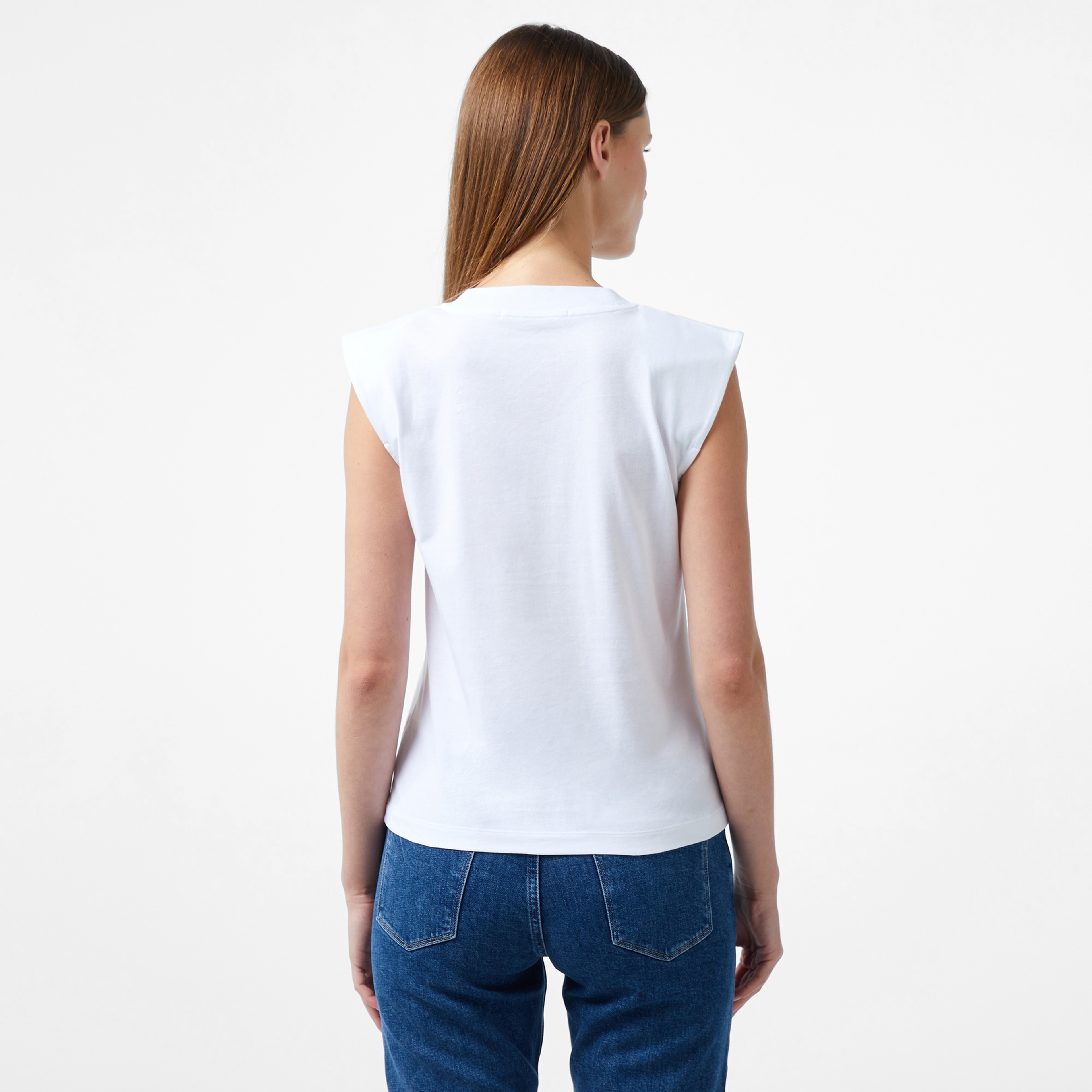 Calvin Klein Jeans Kadın Beyaz T-Shirt