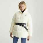 Calvin Klein Jeans ed Long Puffer Kadın Beyaz Mont
