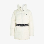 Calvin Klein Jeans ed Long Puffer Kadın Beyaz Mont