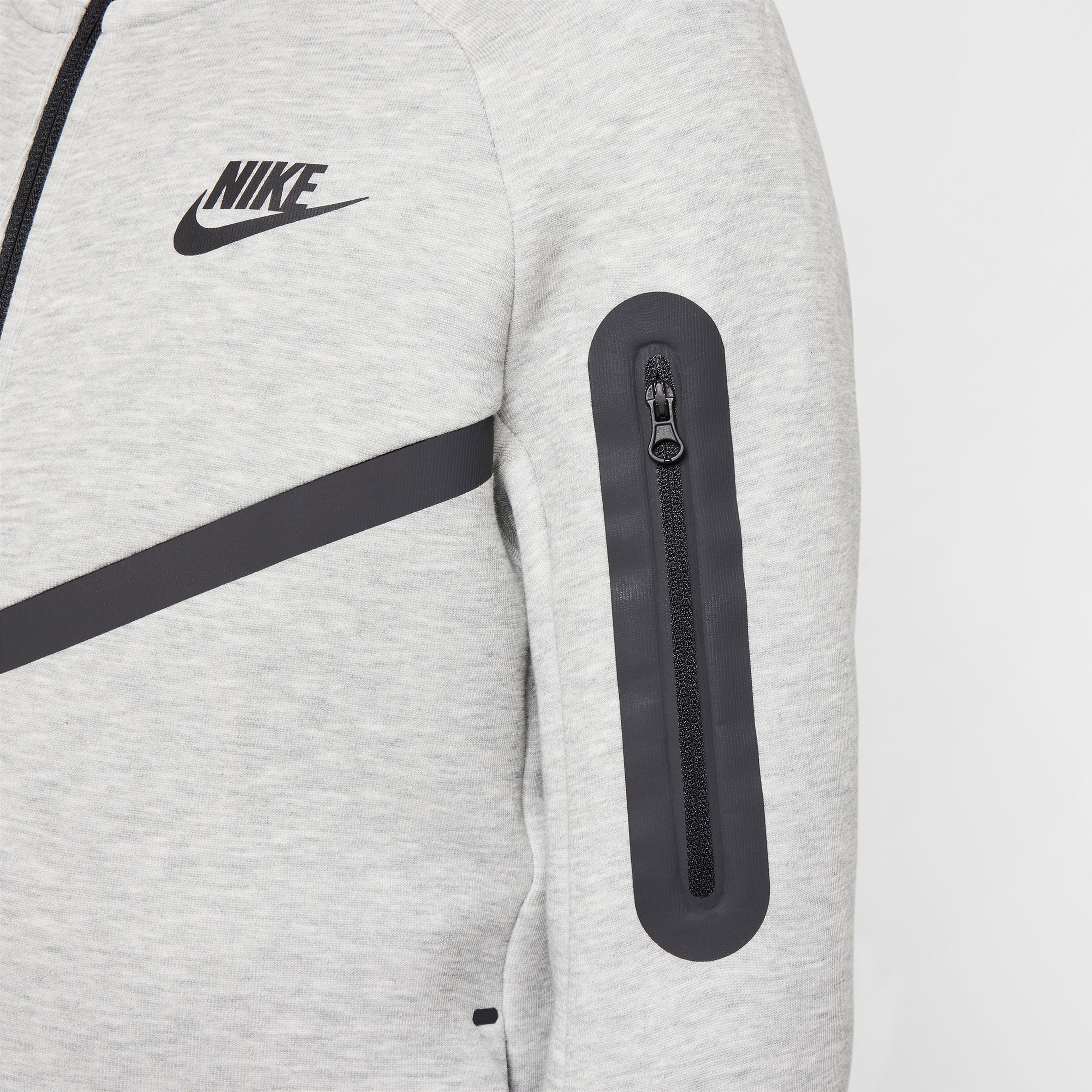 Nike Sportswear Tech Fleece Full Zip Çocuk Gri Sweatshirt