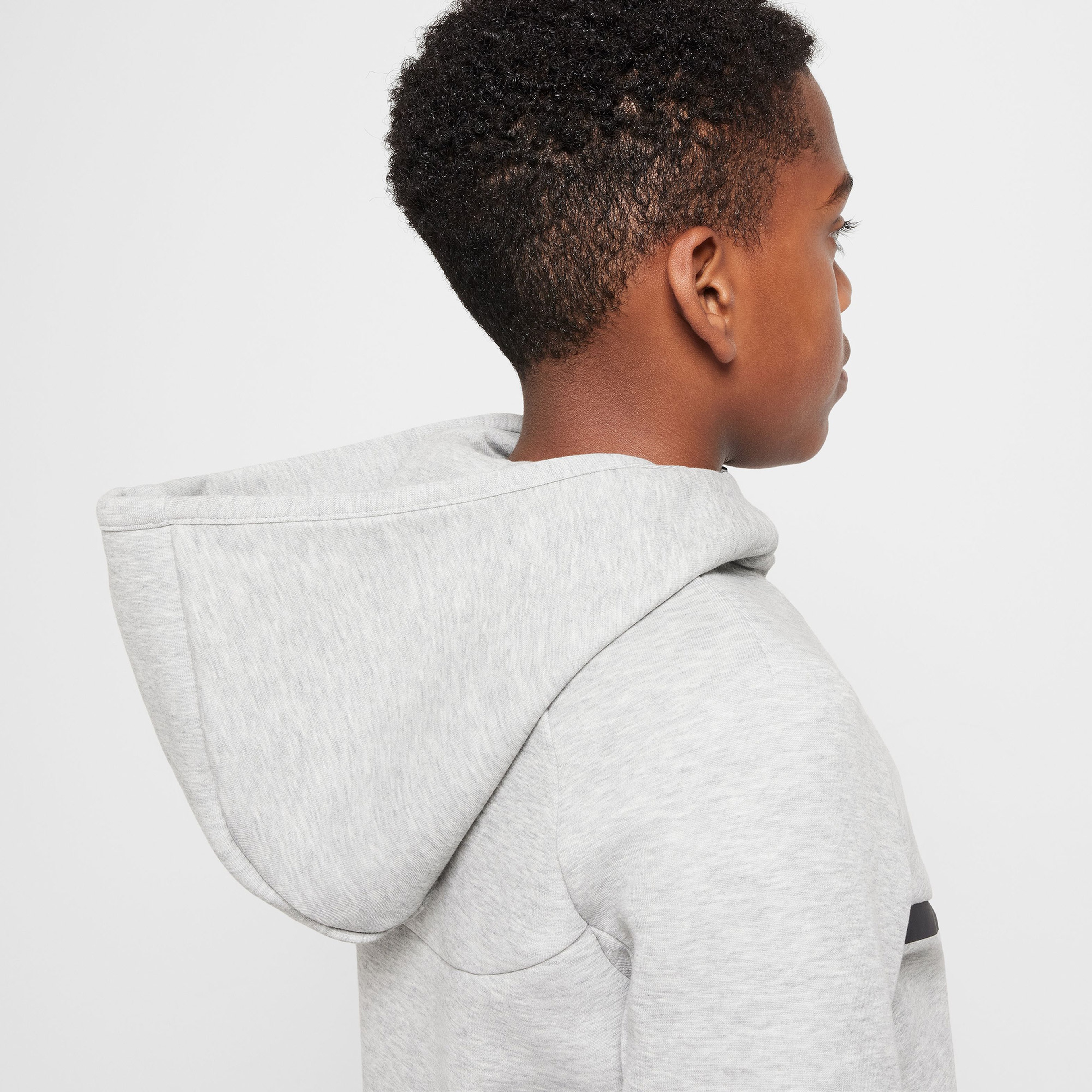 Nike Sportswear Tech Fleece Full Zip Çocuk Gri Sweatshirt