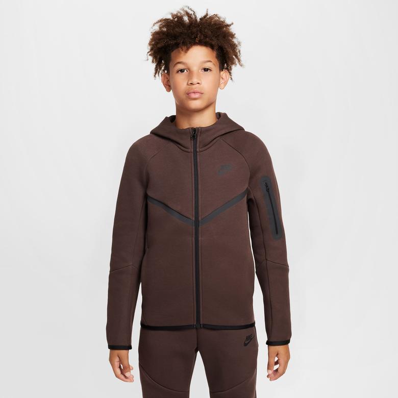 Nike Sportswear Tech Fleece Çocuk Kahverengi Sweatshirt