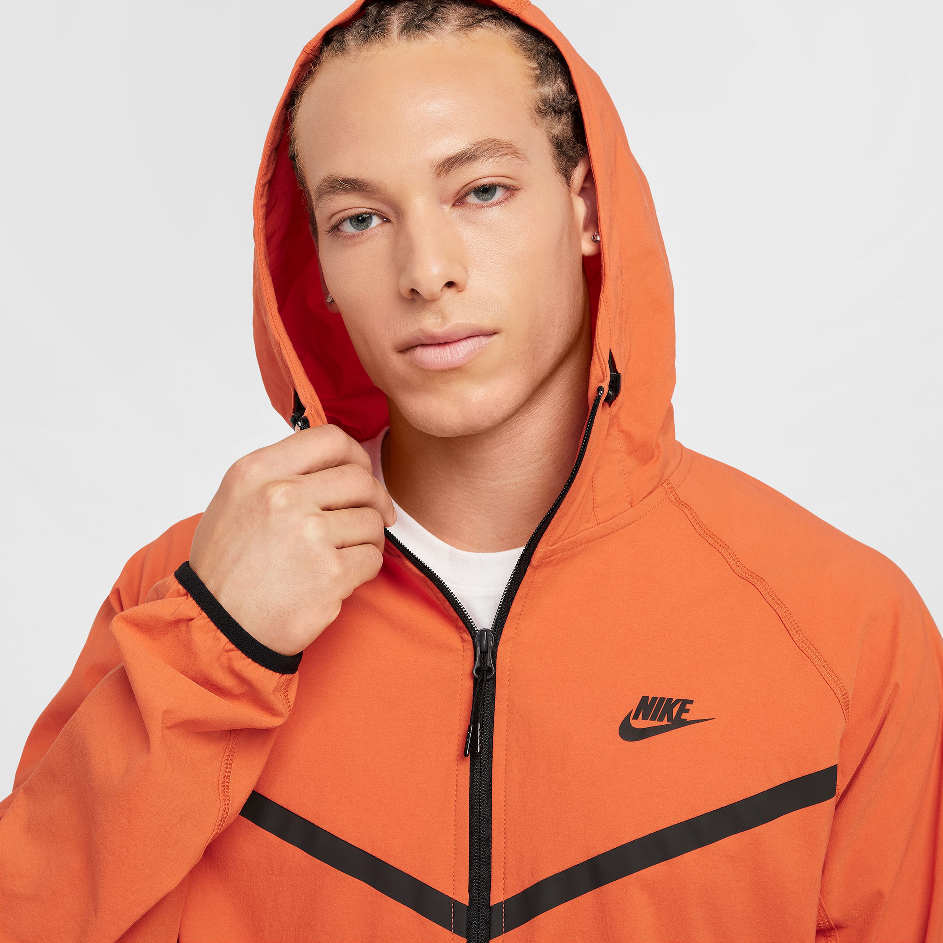 Nike Tech Dokuma Erkek Turuncu Ceket