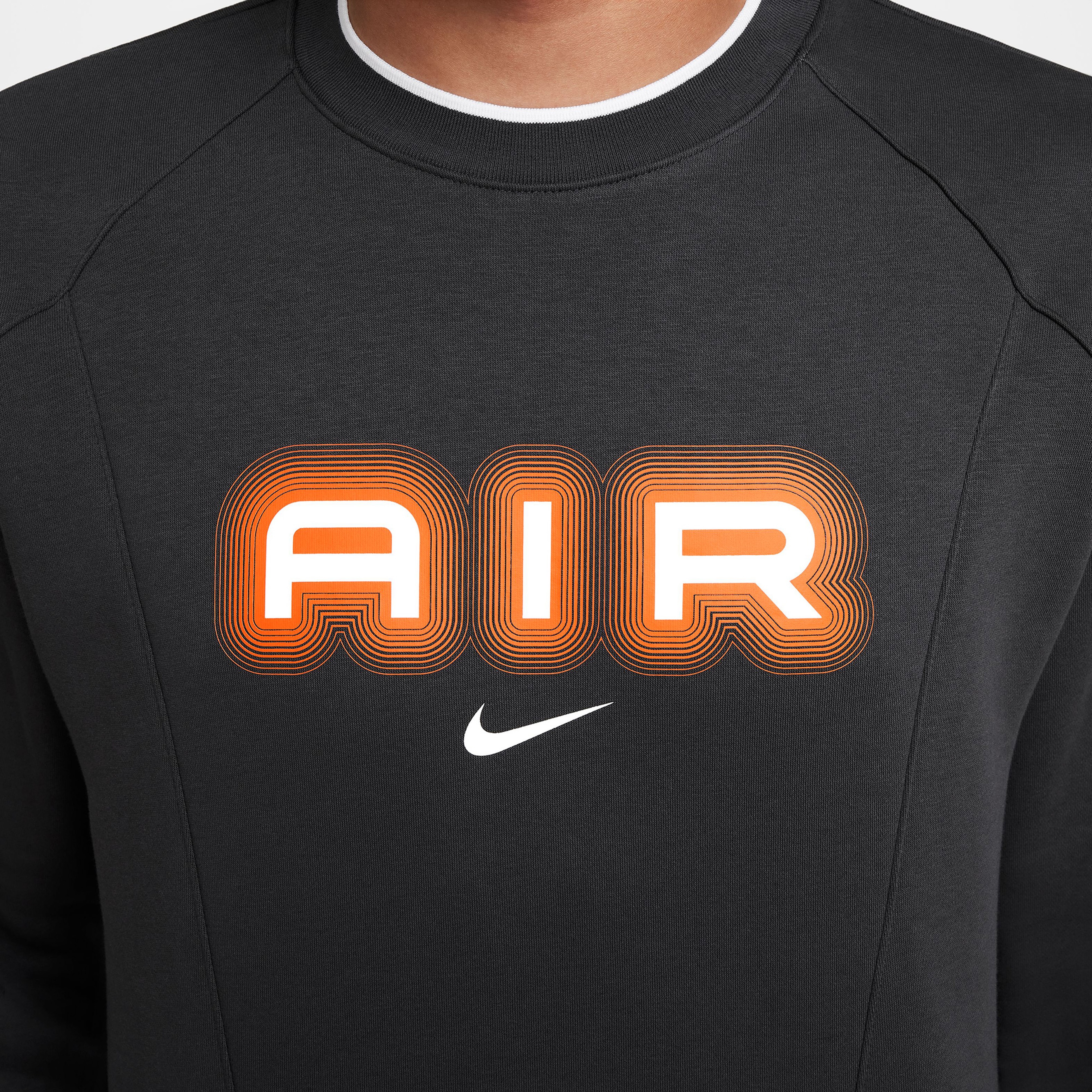 Nike Air Crew Fleece Erkek Gri Sweatshirt