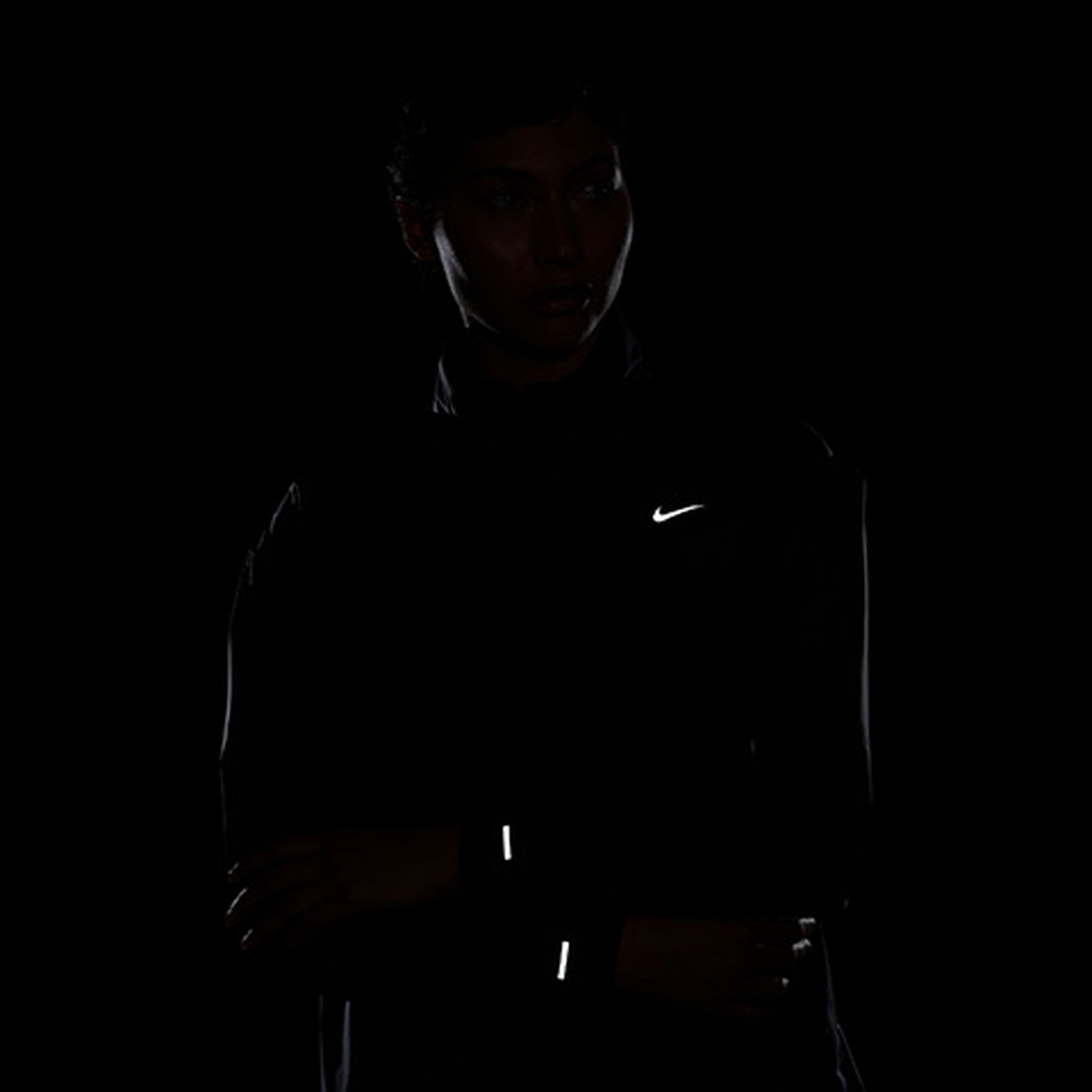 Nike Swoosh Fast Kadın Siyah Ceket