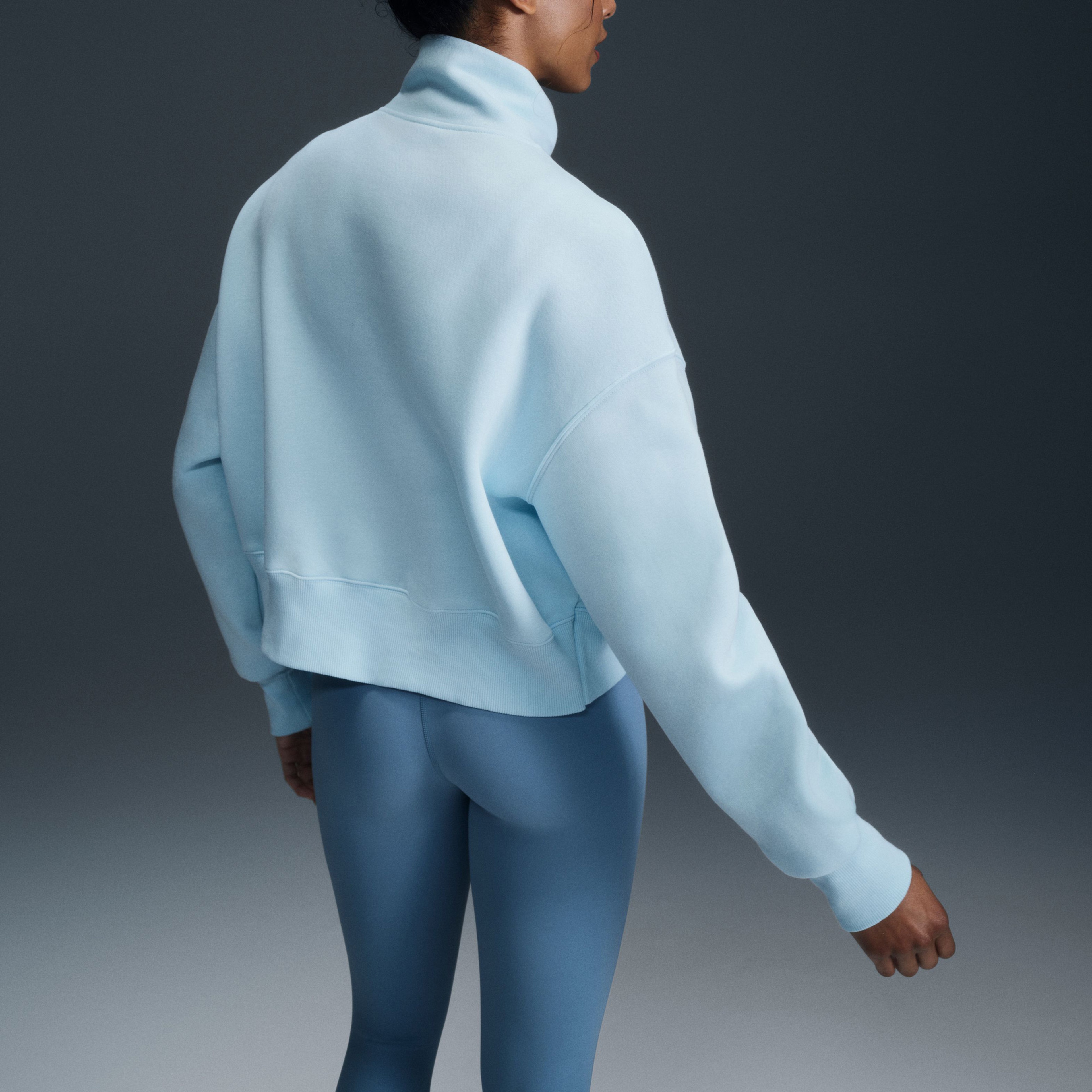 Nike Sportswear Phoenix Fleece Kadın Mavi Ceket