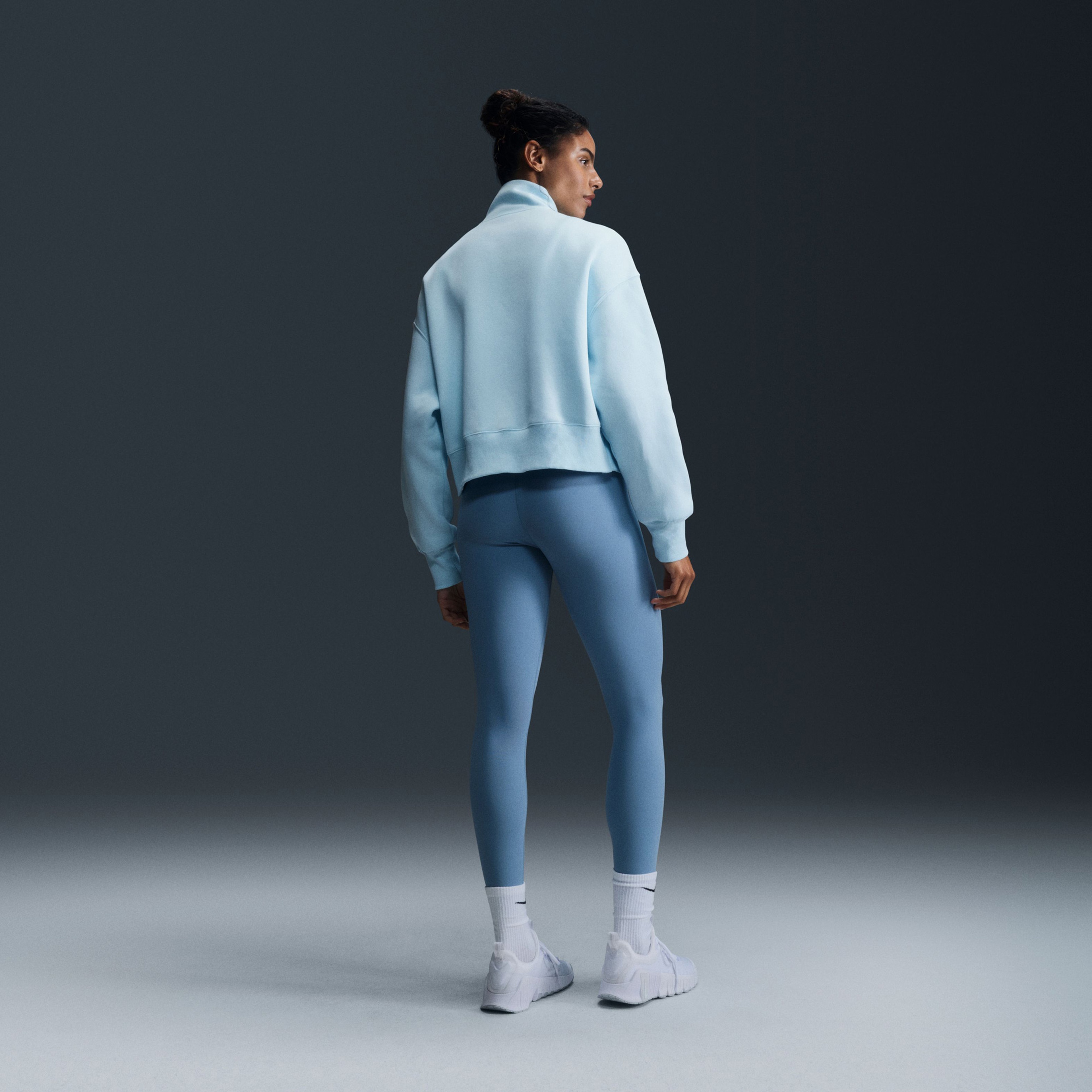 Nike Sportswear Phoenix Fleece Kadın Mavi Ceket