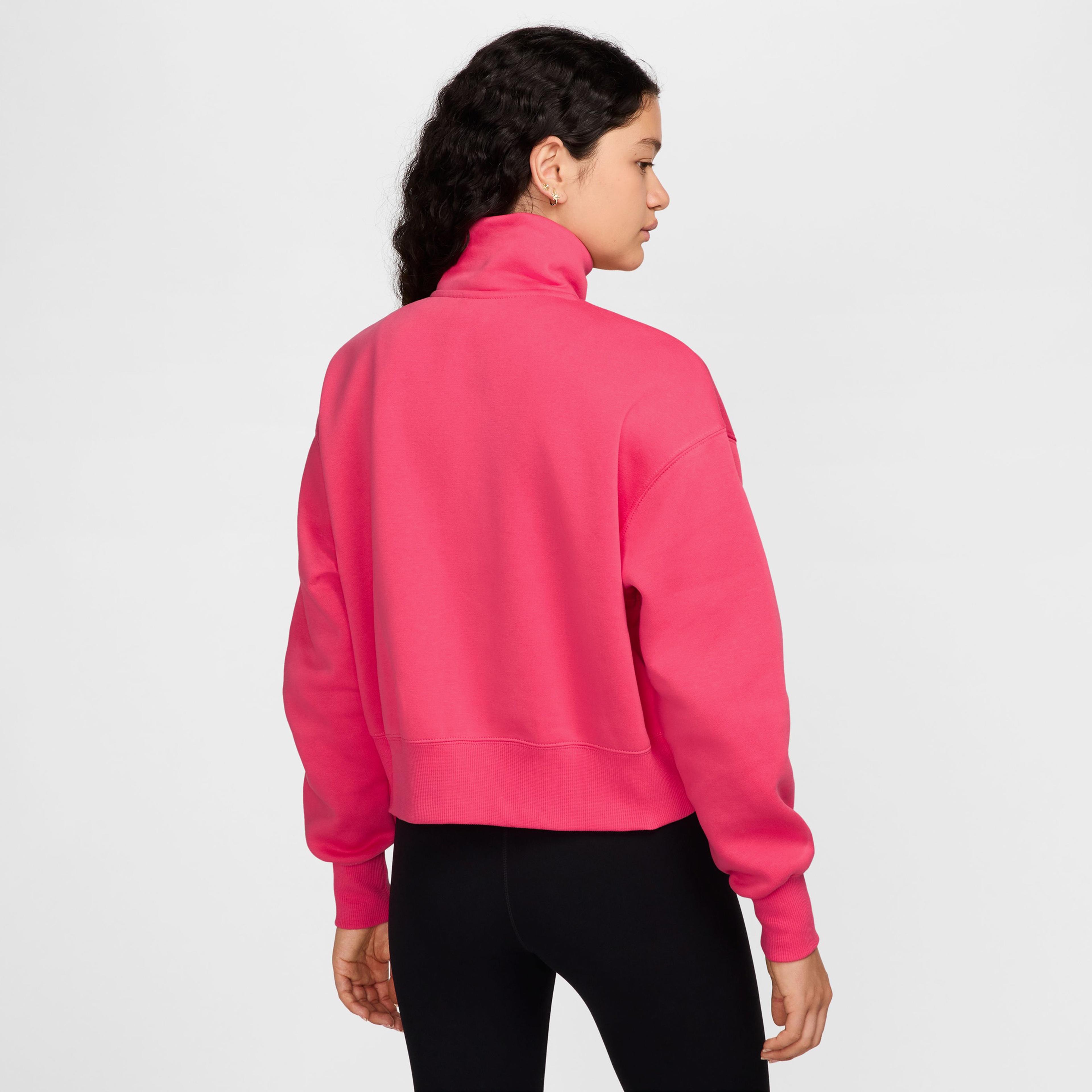 Nike Sportswear Phoenix Fleece Kadın Pembe Ceket