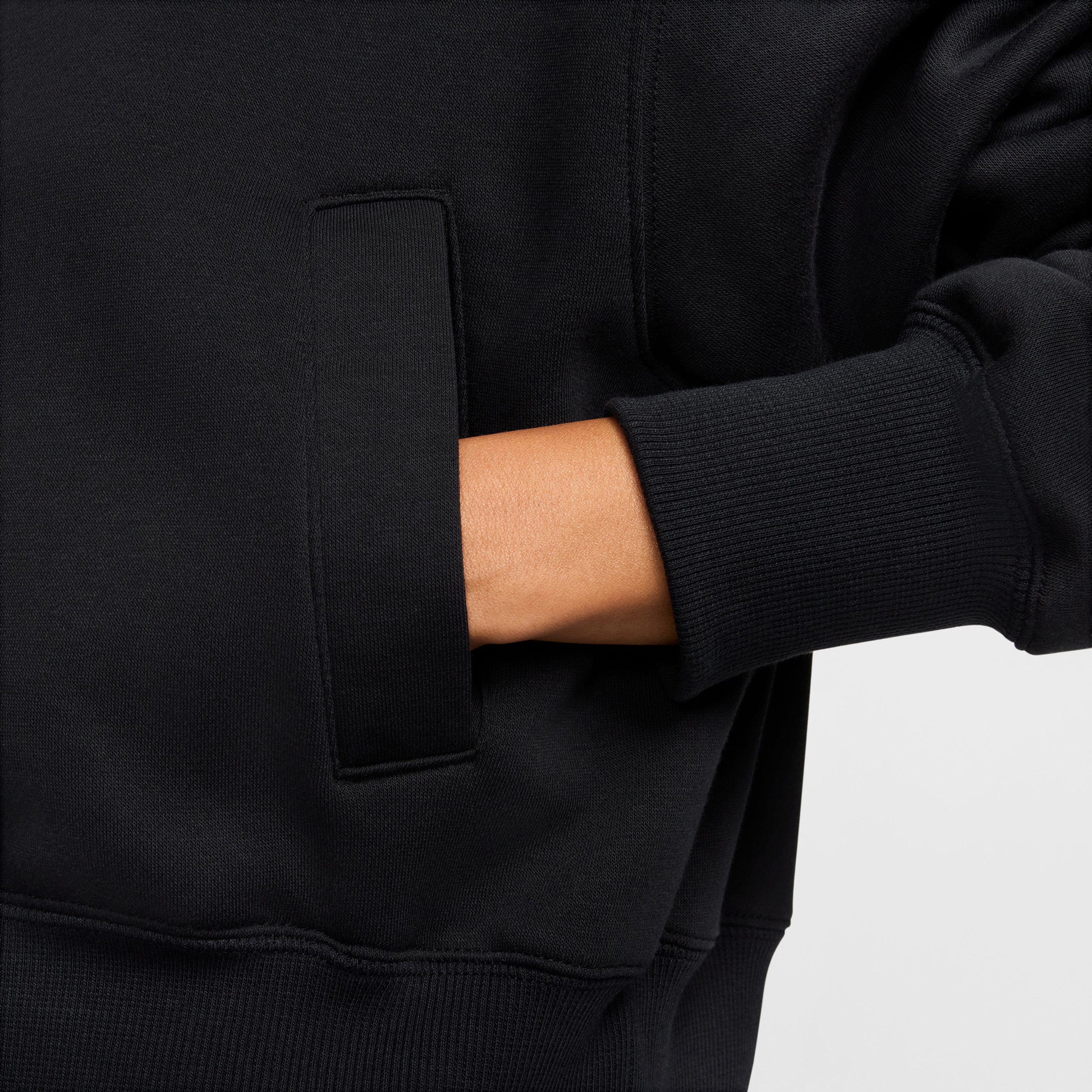 Nike Sportswear Phoenix Fleece Kadın Siyah Ceket