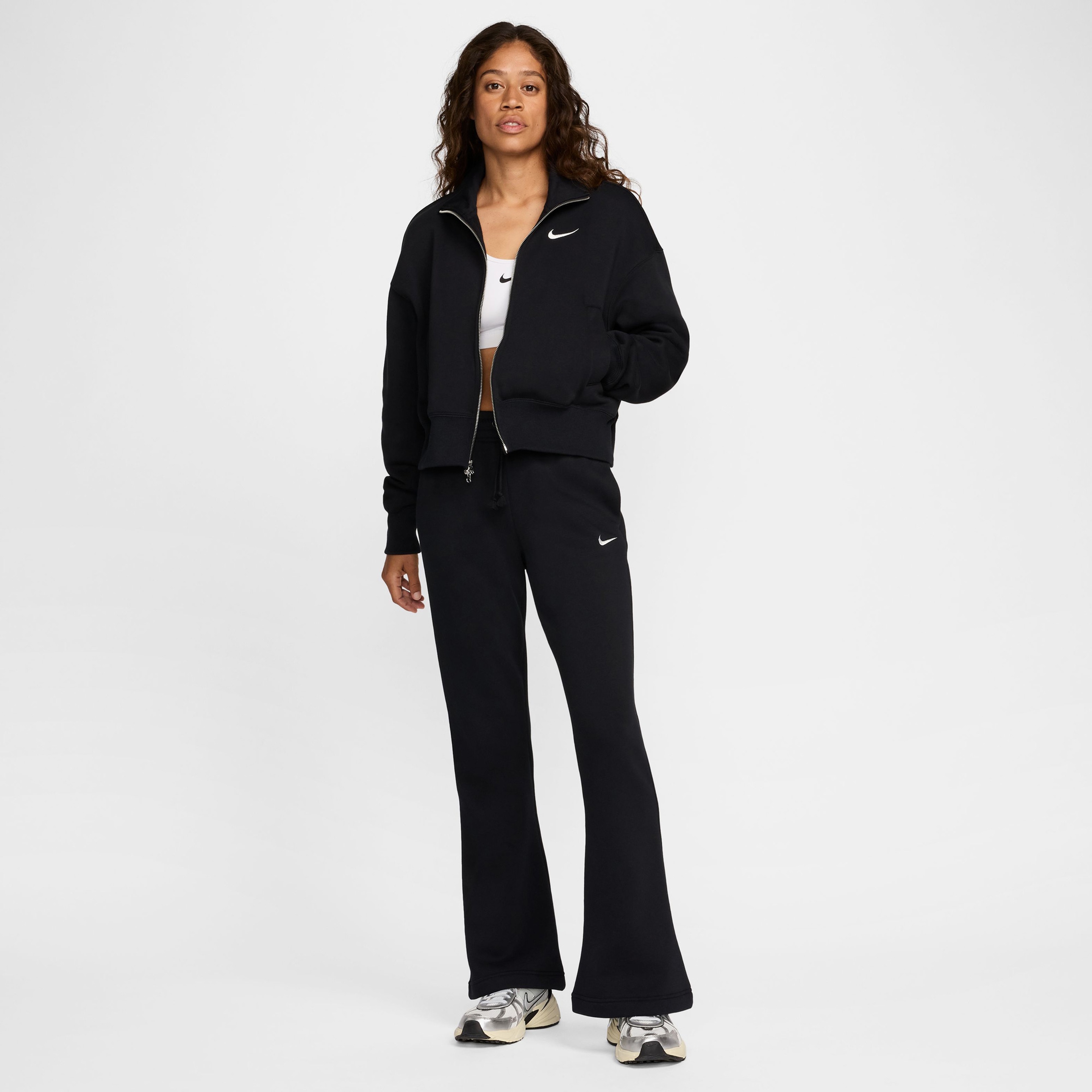 Nike Sportswear Phoenix Fleece Kadın Siyah Ceket
