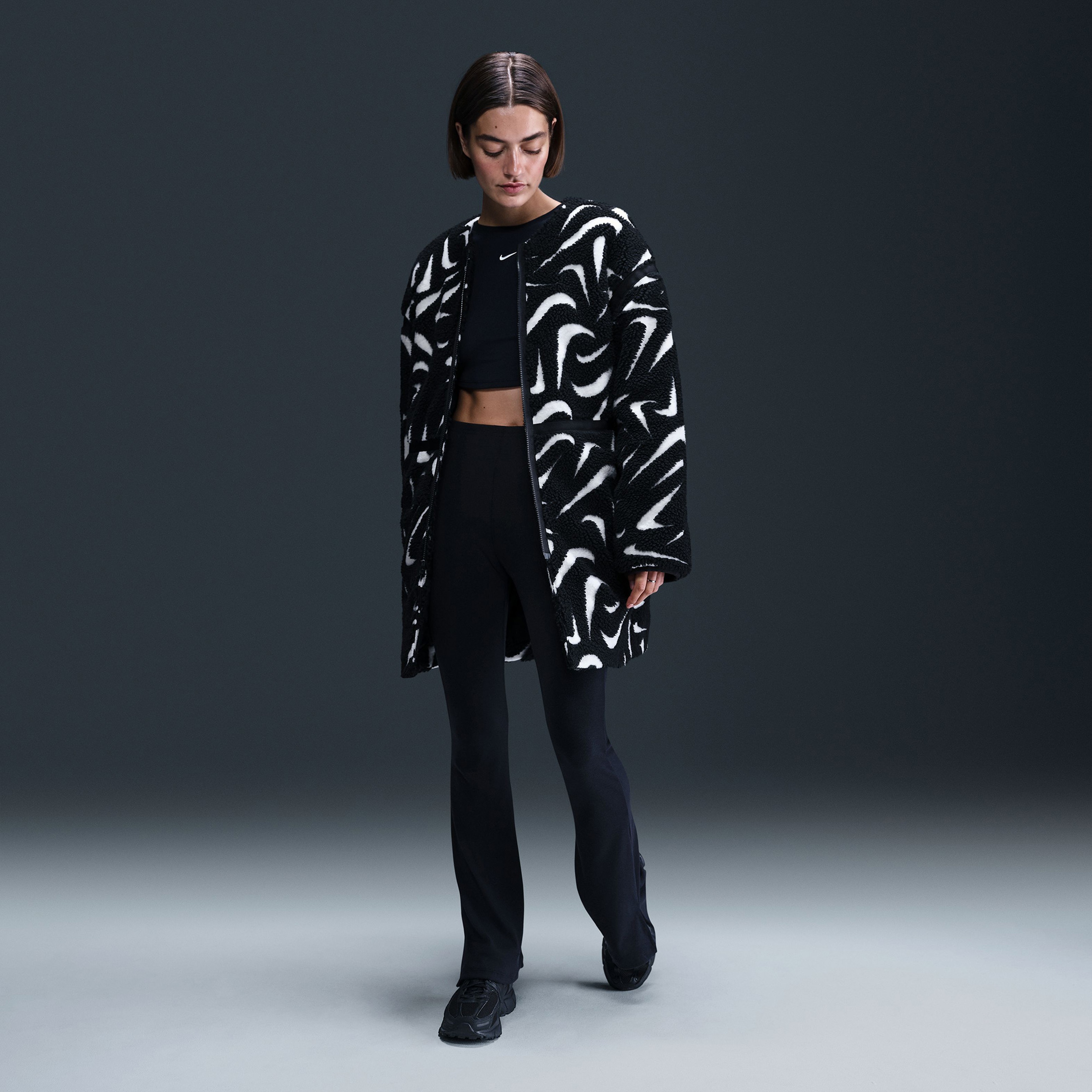 Nike Sportswear Kadın Siyah Ceket