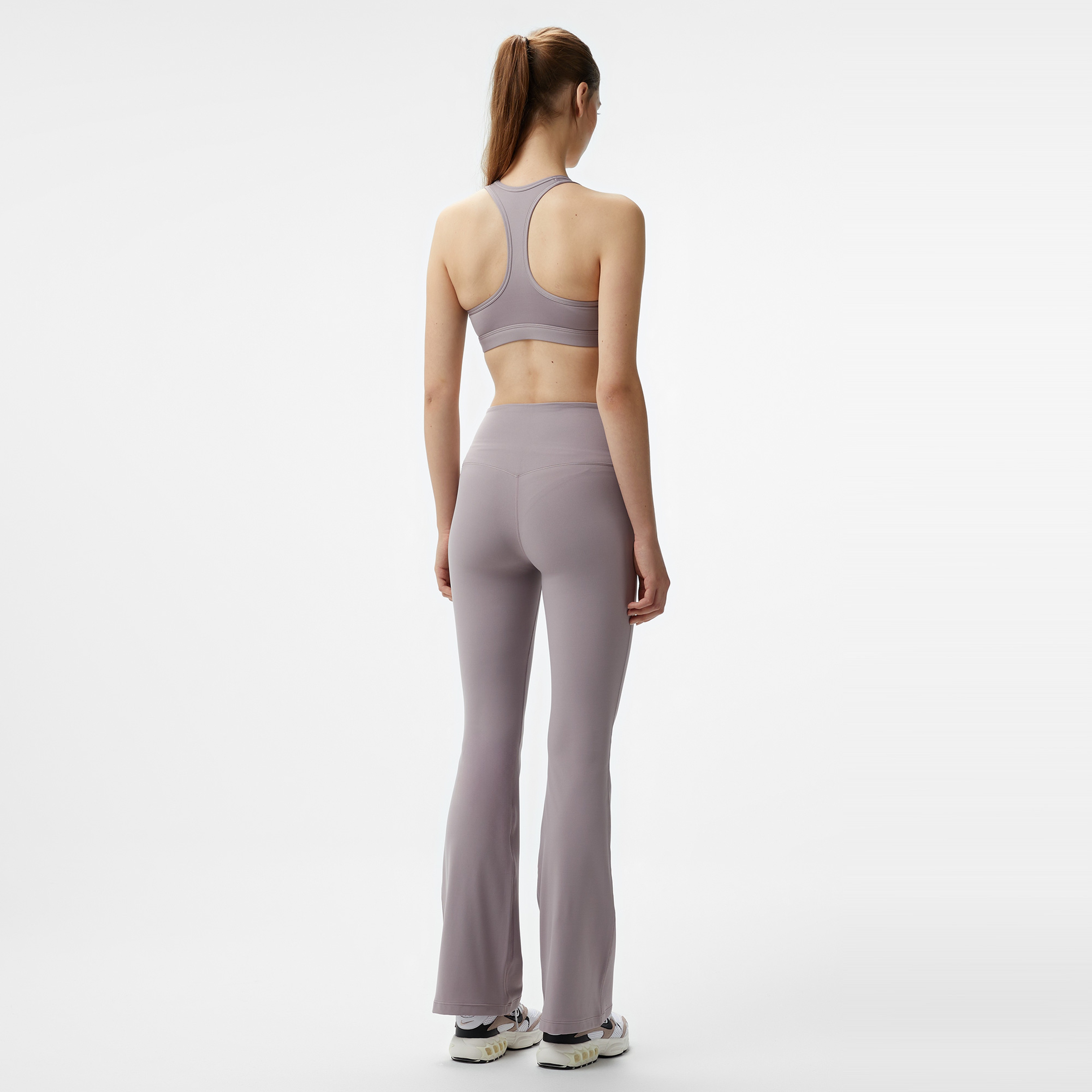 Nike Dri-Fit Zenvy High Rise Kadın Mor Eşofman Altı