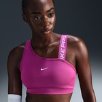 Nike Pro Swoosh Asimetrik Kadın Mor Bra