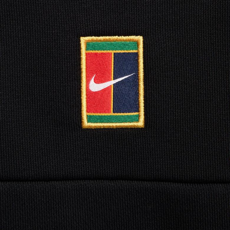 Nike Court Dri-Fit Fleece Heritage Erkek Siyah Sweatshirt