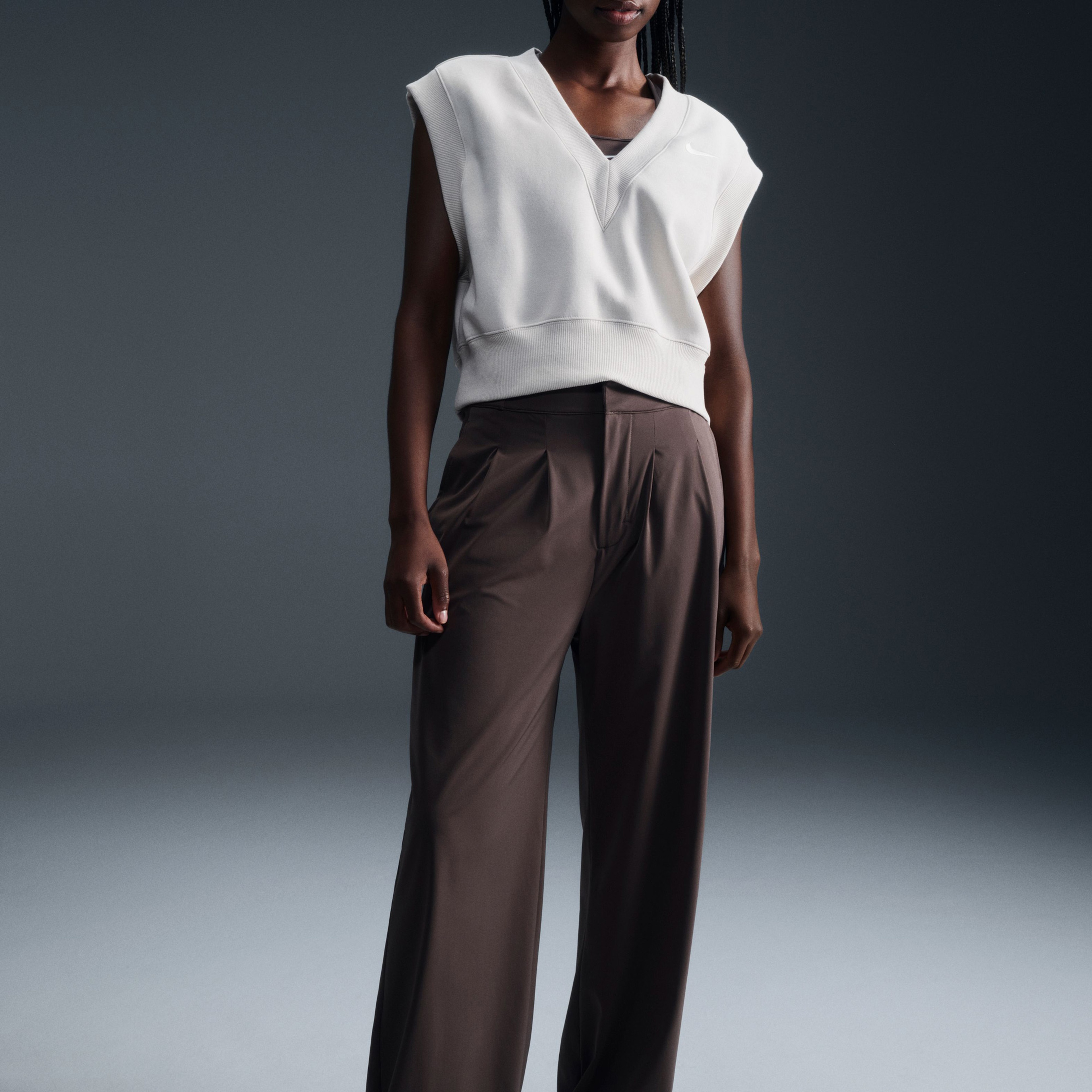 Nike Dri-Fit Bliss Kadın Kahverengi Eşofman Altı