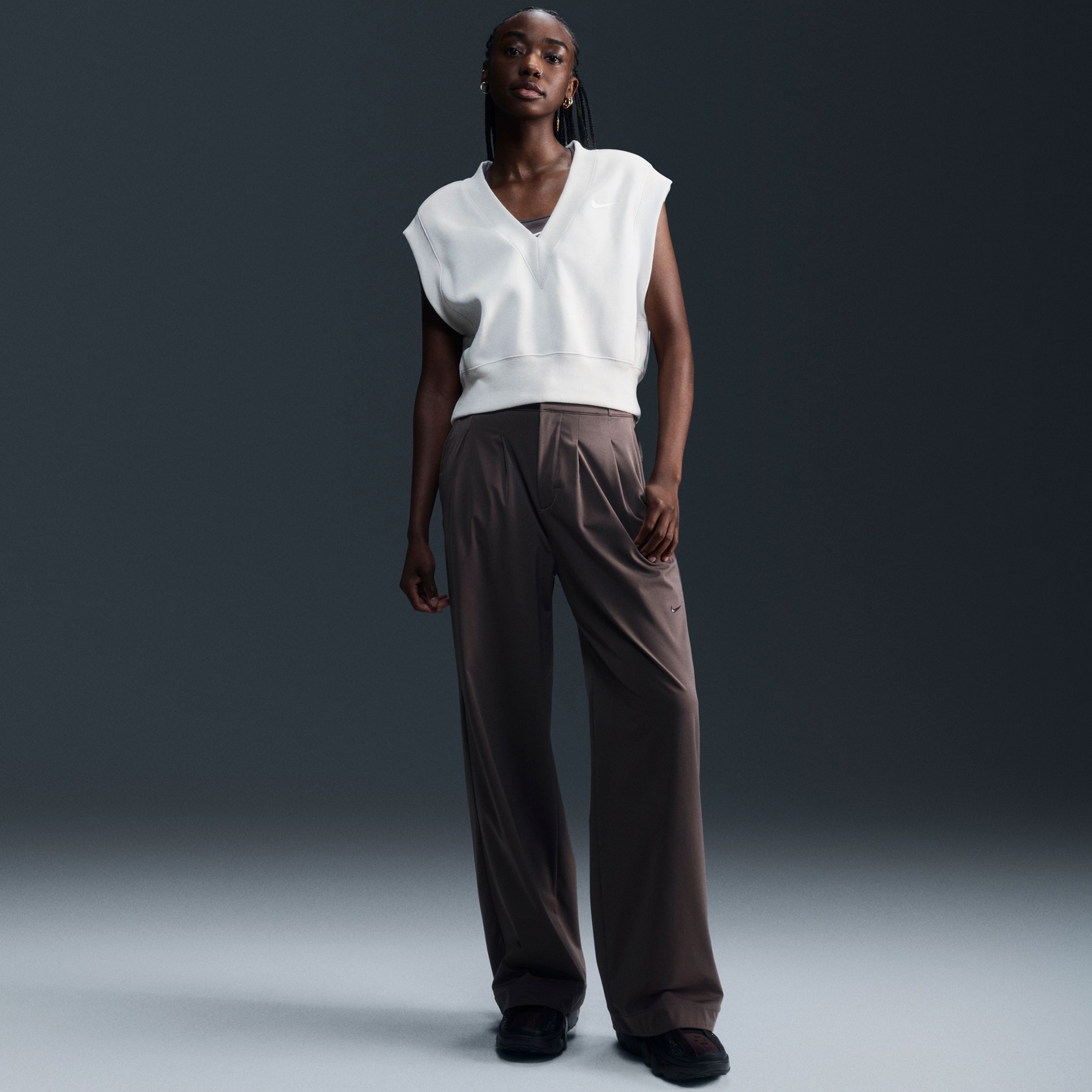 Nike Dri-Fit Bliss Kadın Kahverengi Eşofman Altı