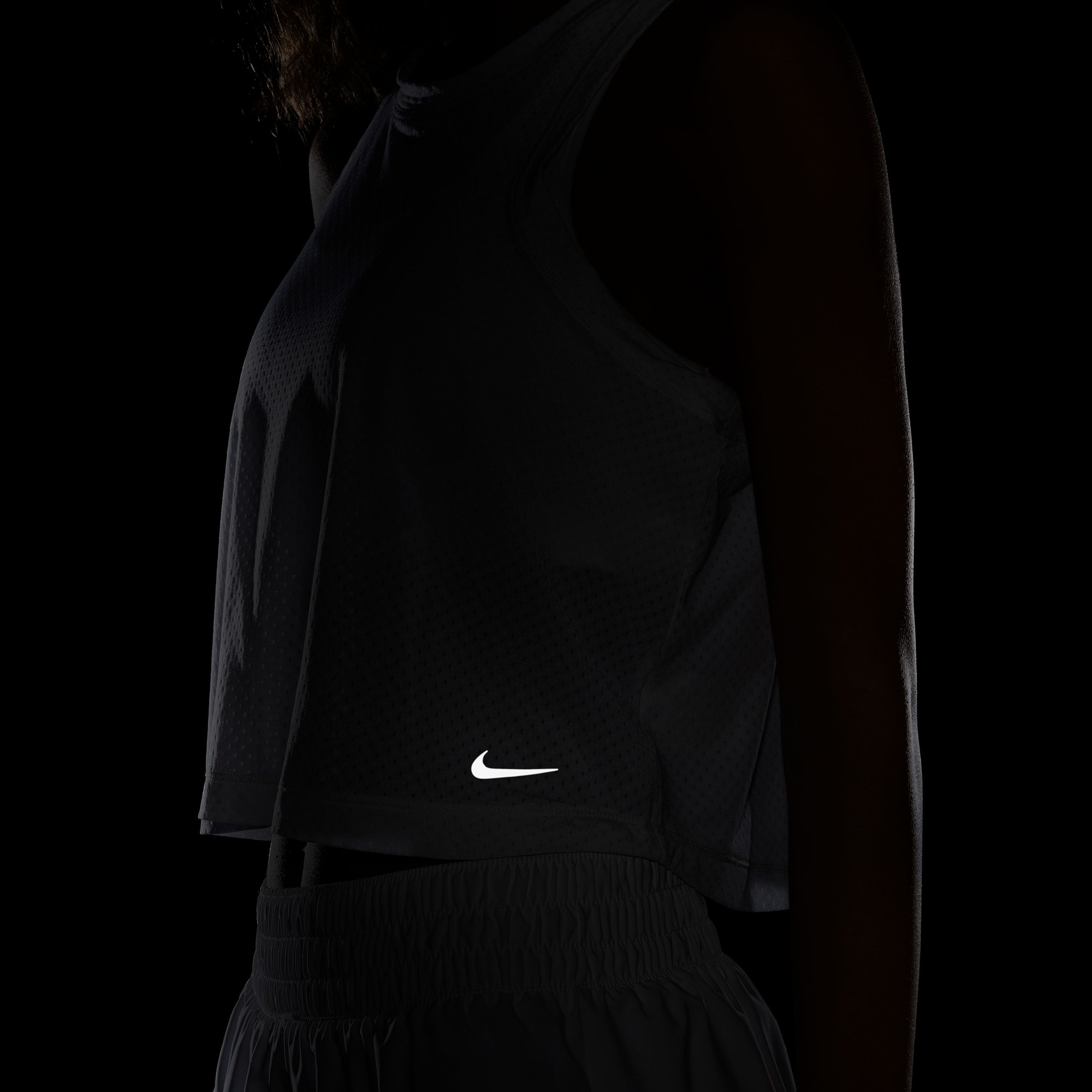 Nike Dri-Fit One Classic Breathable Kadın Beyaz Kolsuz T-Shirt
