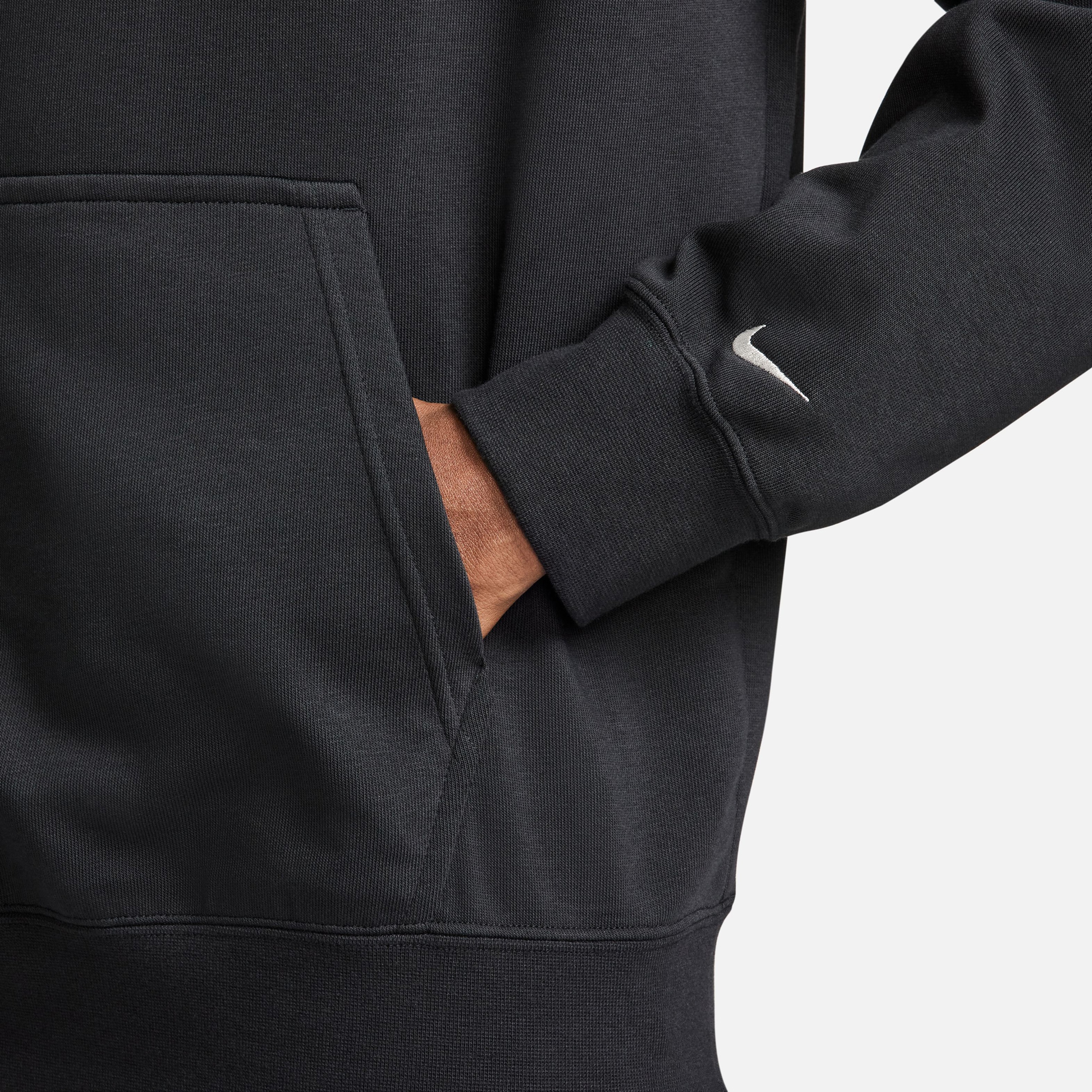 Nike Dri-Fit Track Club Fleece Erkek Siyah Sweatshirt