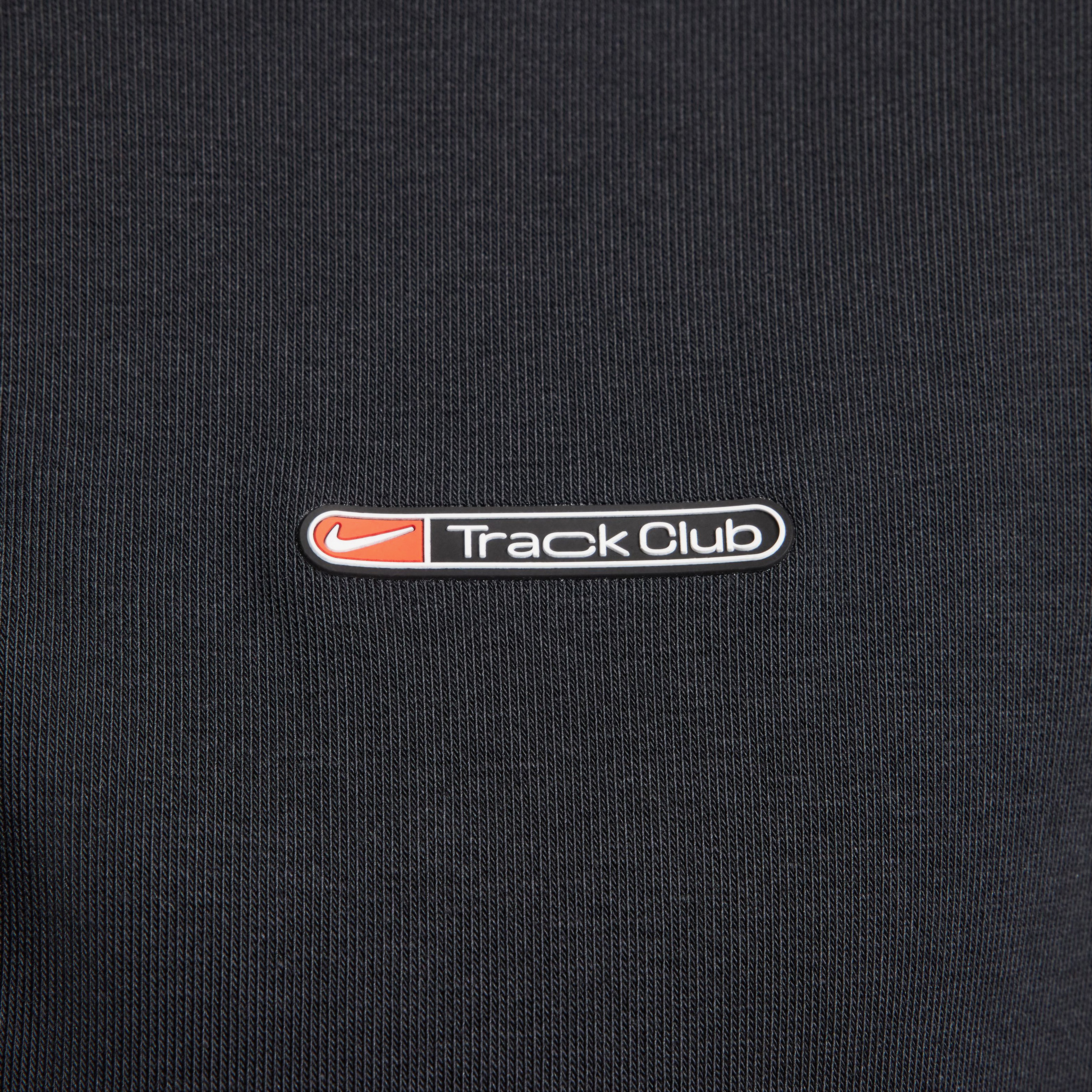 Nike Dri-Fit Track Club Fleece Erkek Siyah Sweatshirt