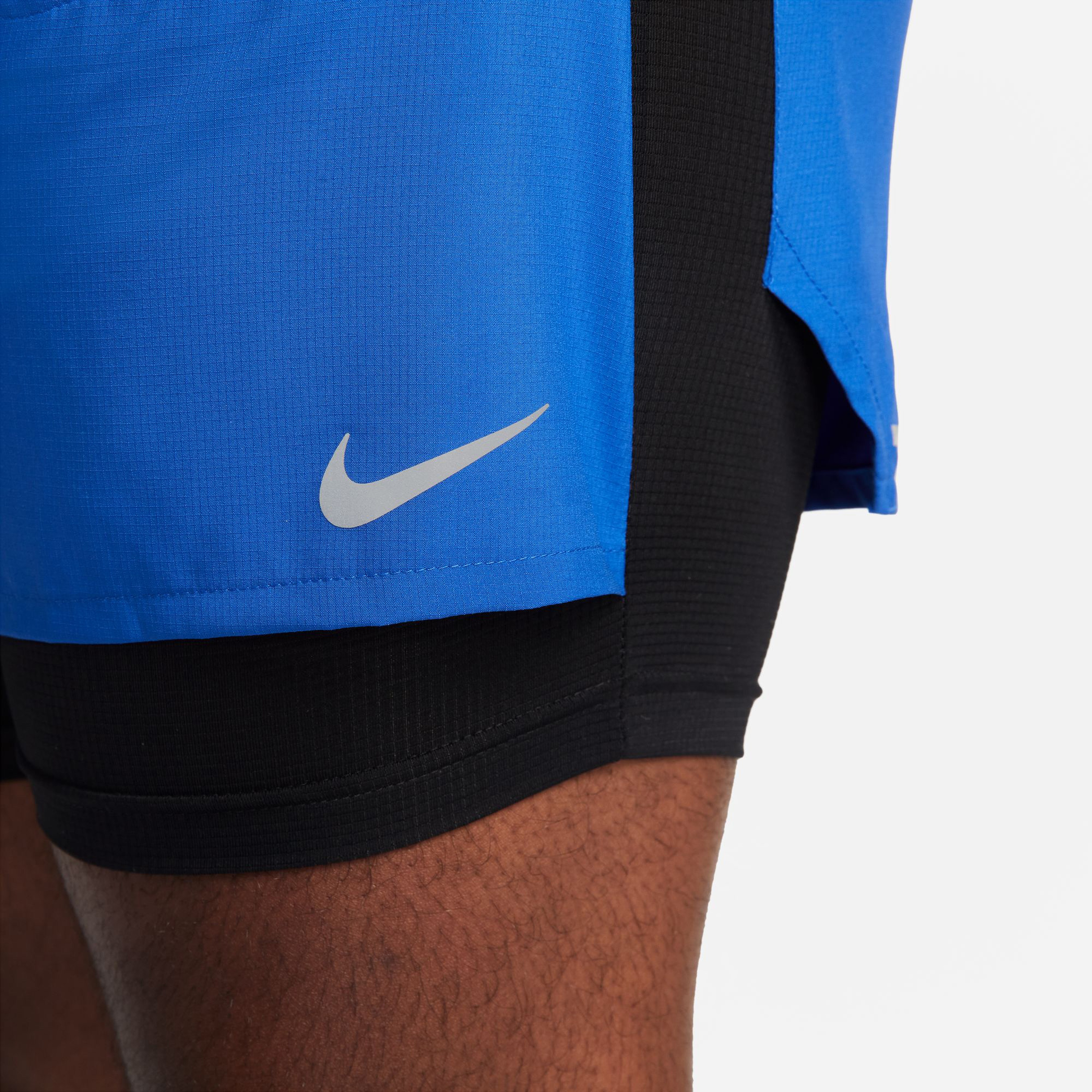 Nike Dri-Fit Stride 13cm Hybrid Erkek Mavi Şort