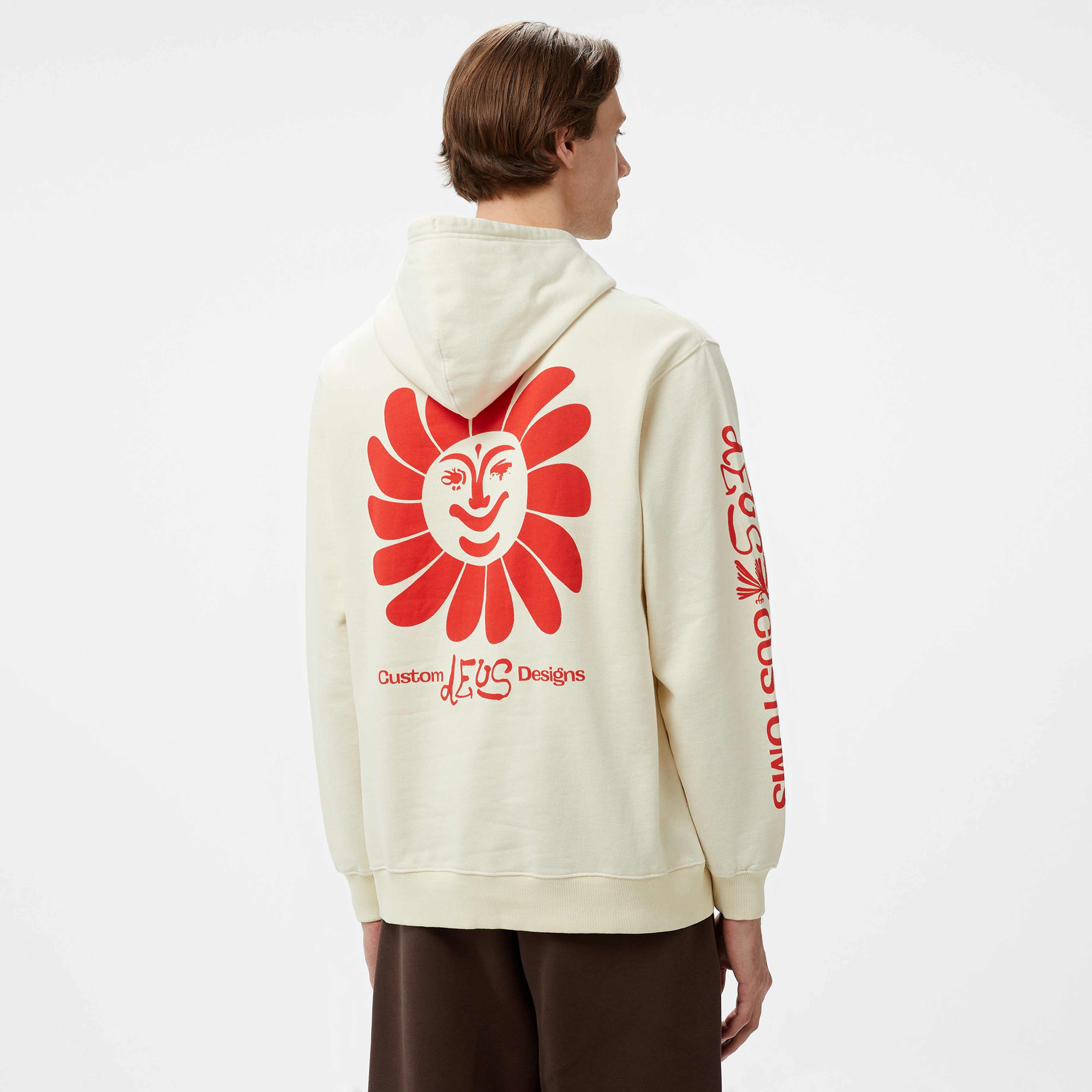 Deus Ex Machina Helios Erkek Beyaz Sweatshirt