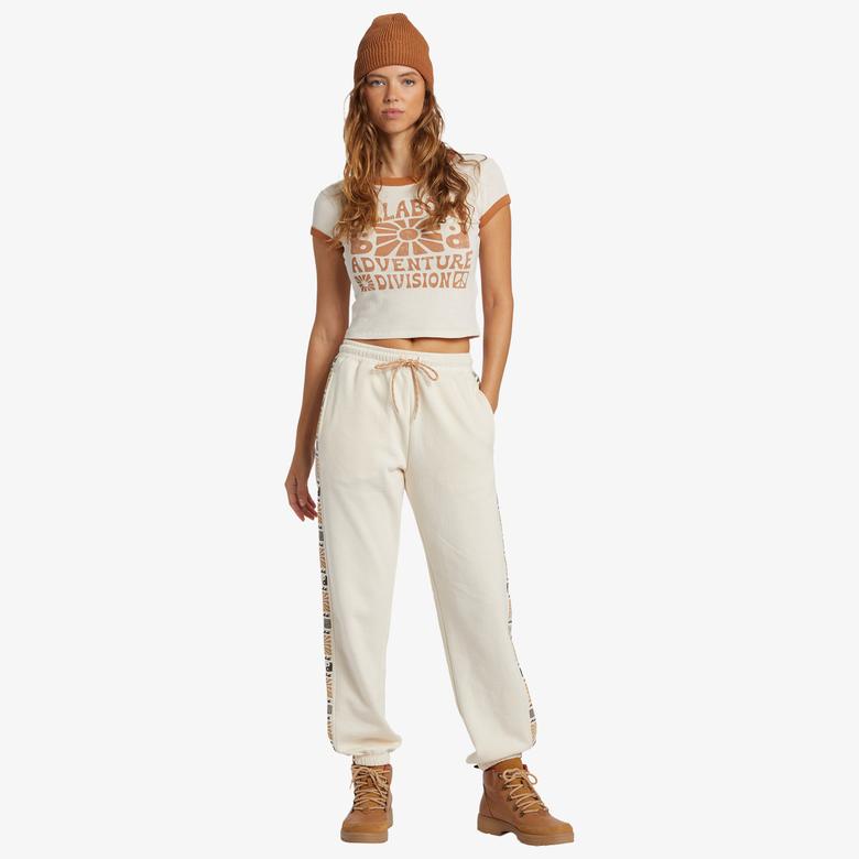 Billabong Surf Adventure Sweatpant Kadın Beyaz Eşofman Altı