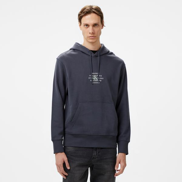 Calvin Klein Jeans Nyc Stamp Graphic Erkek Gri Hoodie