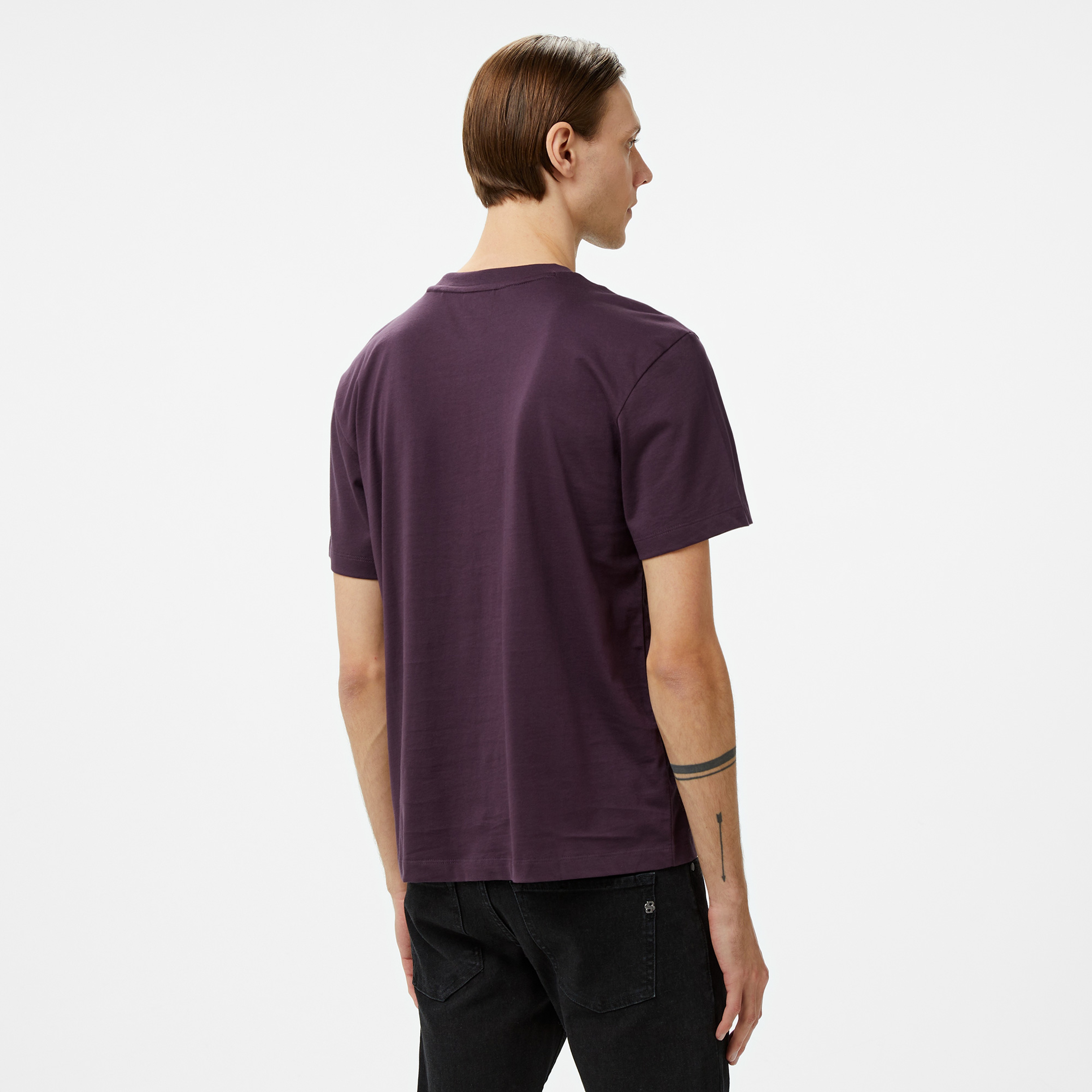Hugo Dlongny Erkek Mor T-Shirt