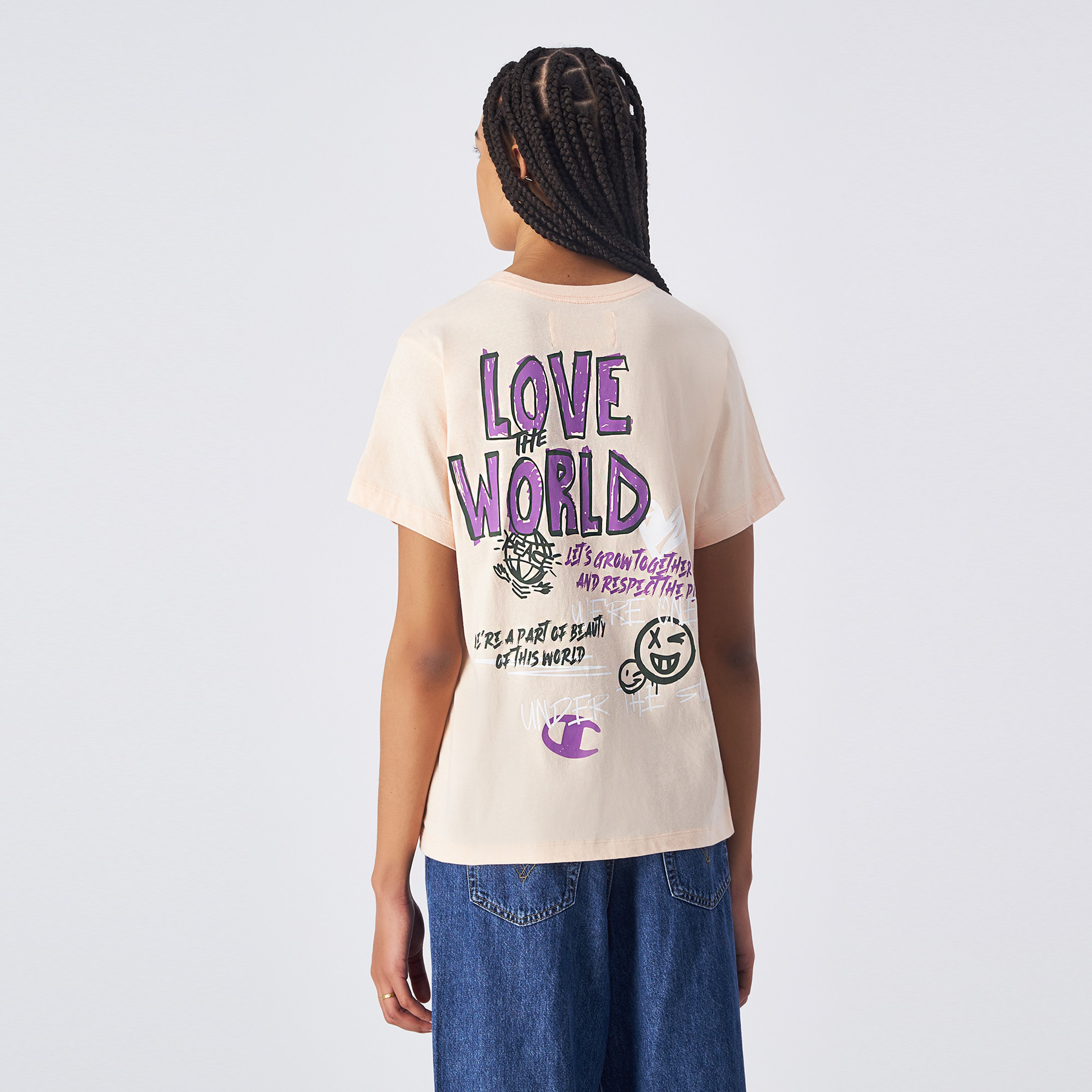 Champion Kadın Pembe T-Shirt