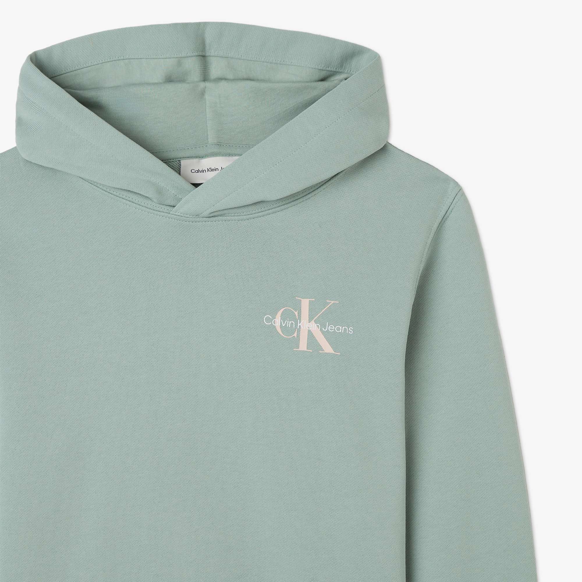 Calvin Klein Jeans Small Monogram Çocuk Yeşil Hoodie