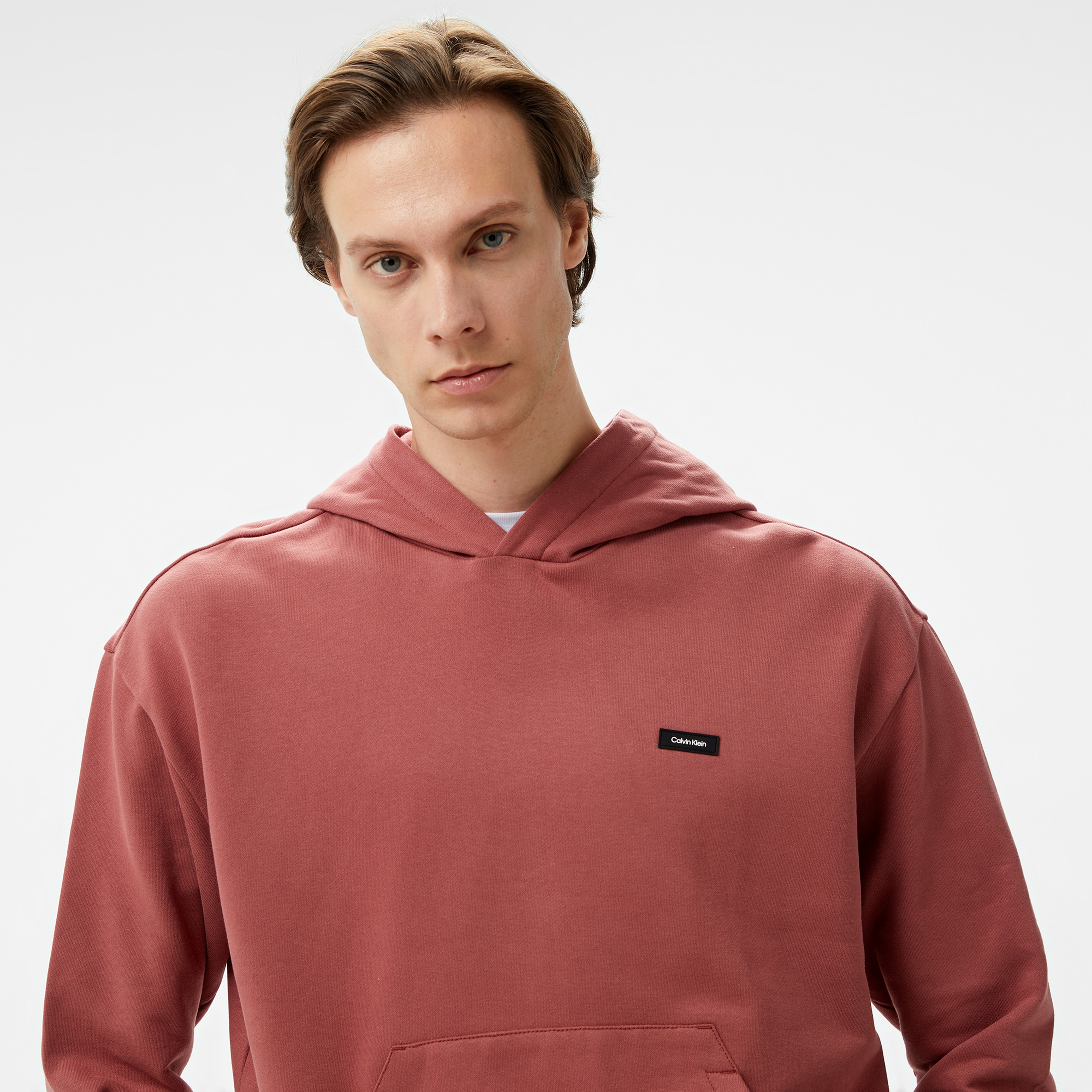 Calvin Klein Cotton Comfort Erkek Turuncu Hoodie