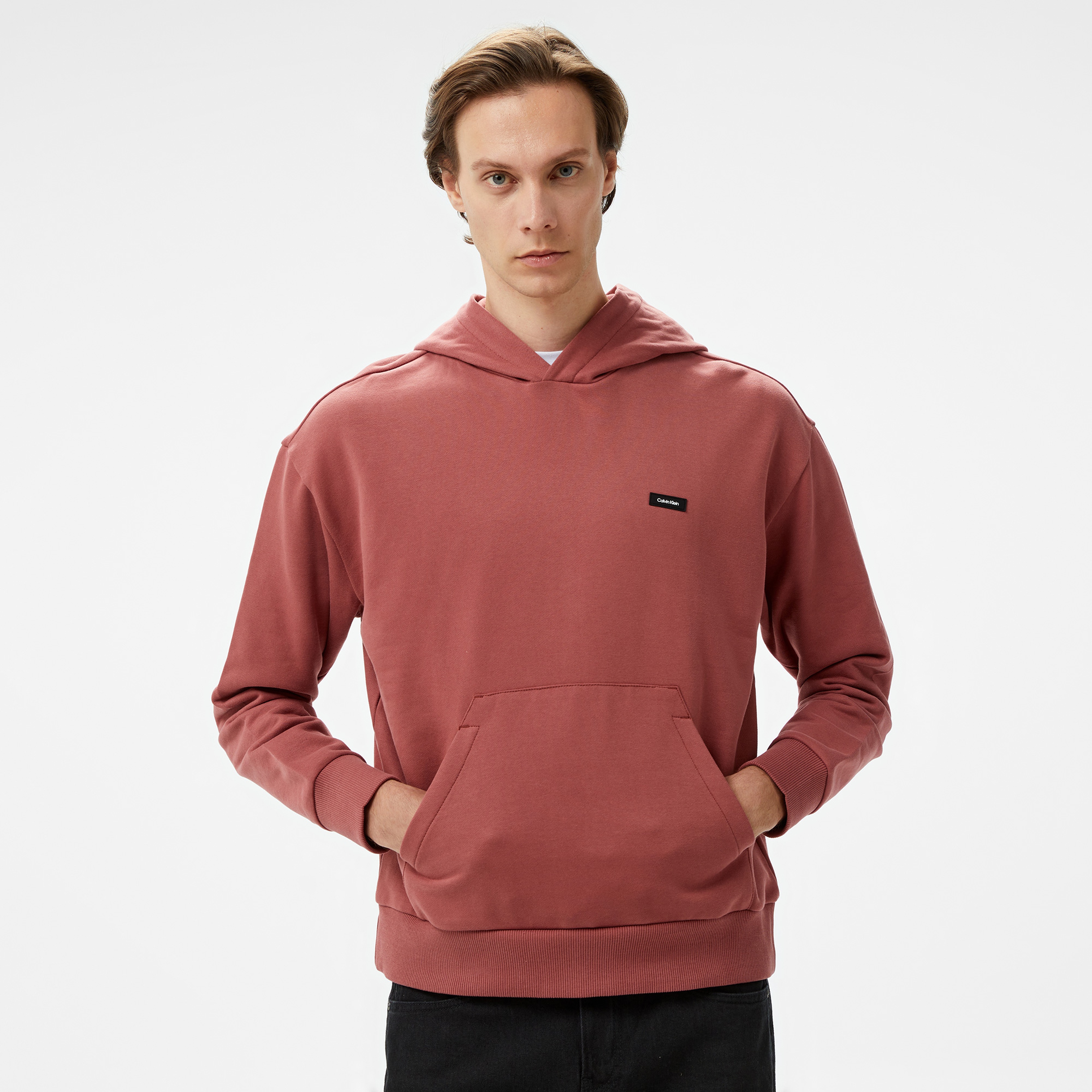 Calvin Klein Cotton Comfort Erkek Turuncu Hoodie