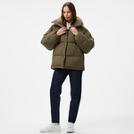 Calvin Klein Jeans Relaxed Puffer Kadın Kahverengi Mont