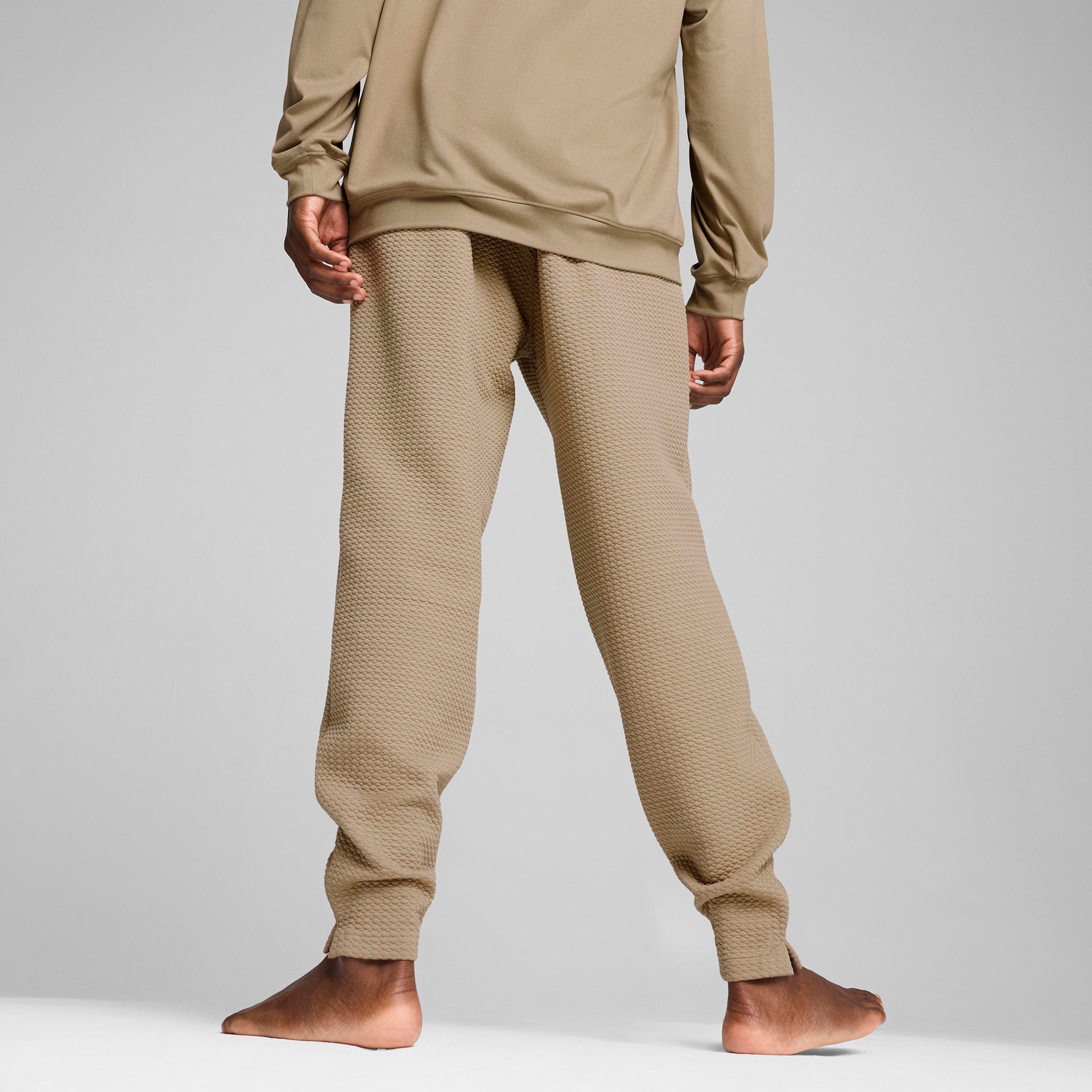 Puma M Studio Texture Erkek Krem Rengi Eşofman Altı