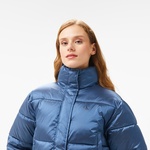 Calvin Klein Jeans Shiny Cropped Puffer Kadın Mavi Mont