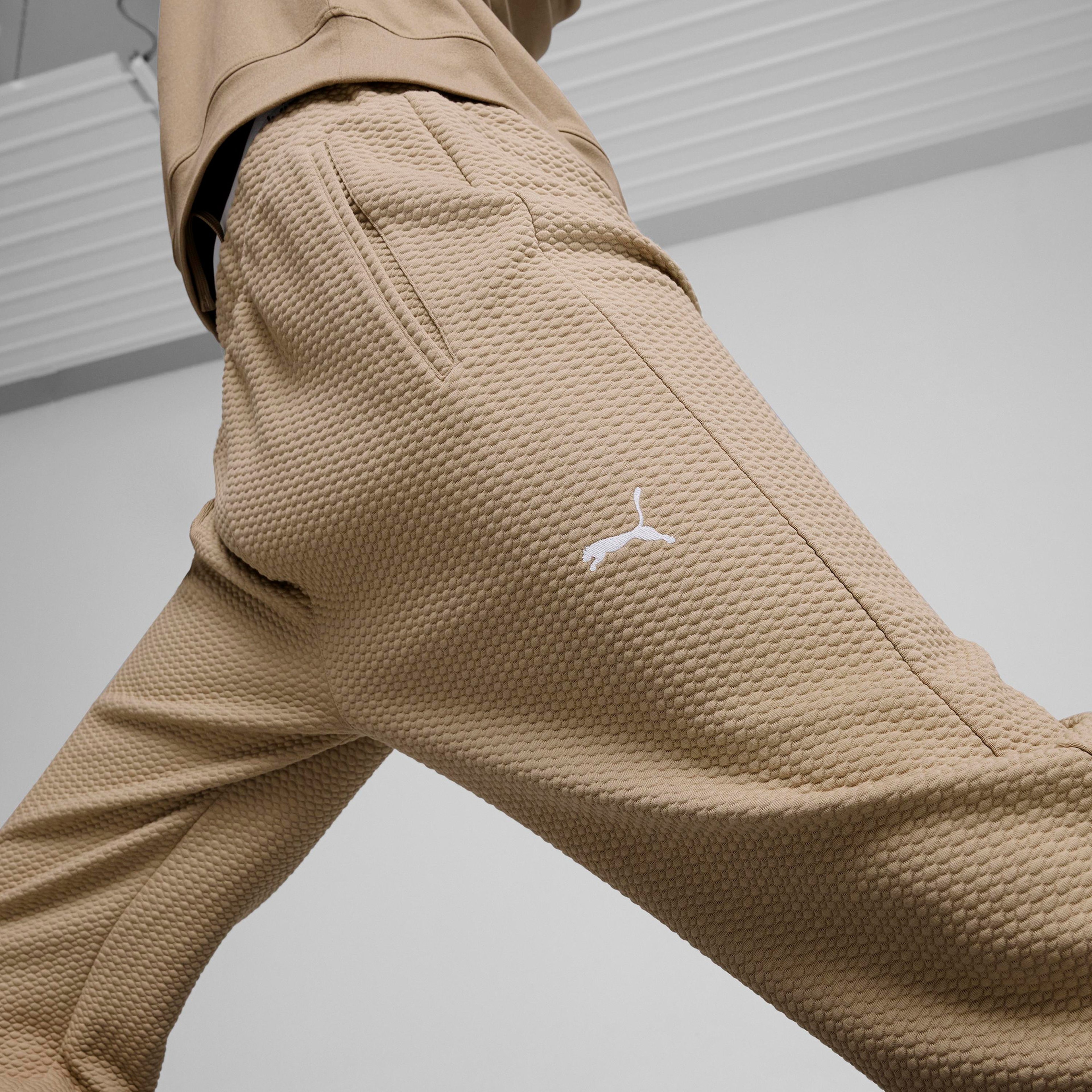 Puma M Studio Texture Erkek Krem Rengi Eşofman Altı