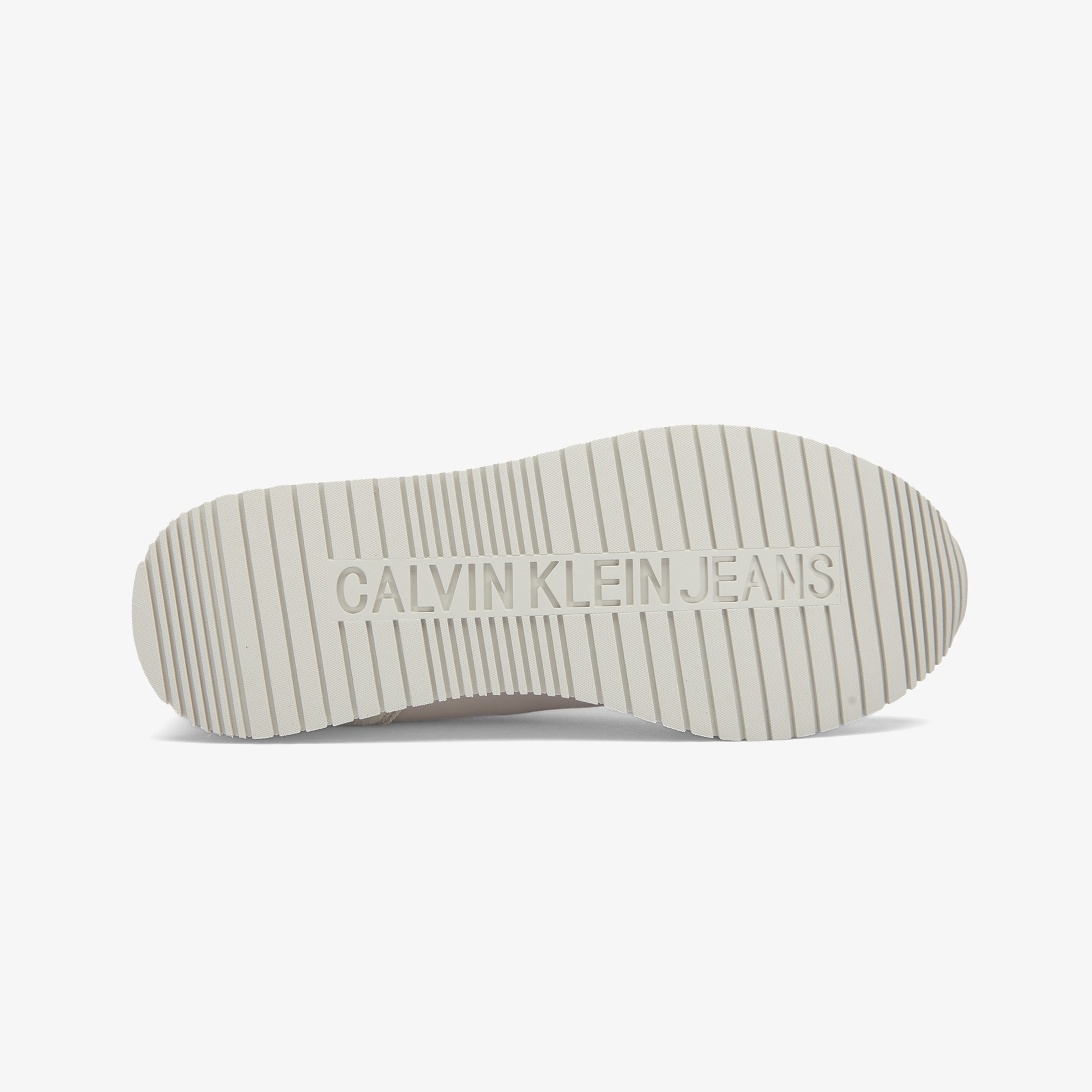 Calvin Klein Jeans Runner Laceup Low Mix Kadın Krem Spor Ayakkabı