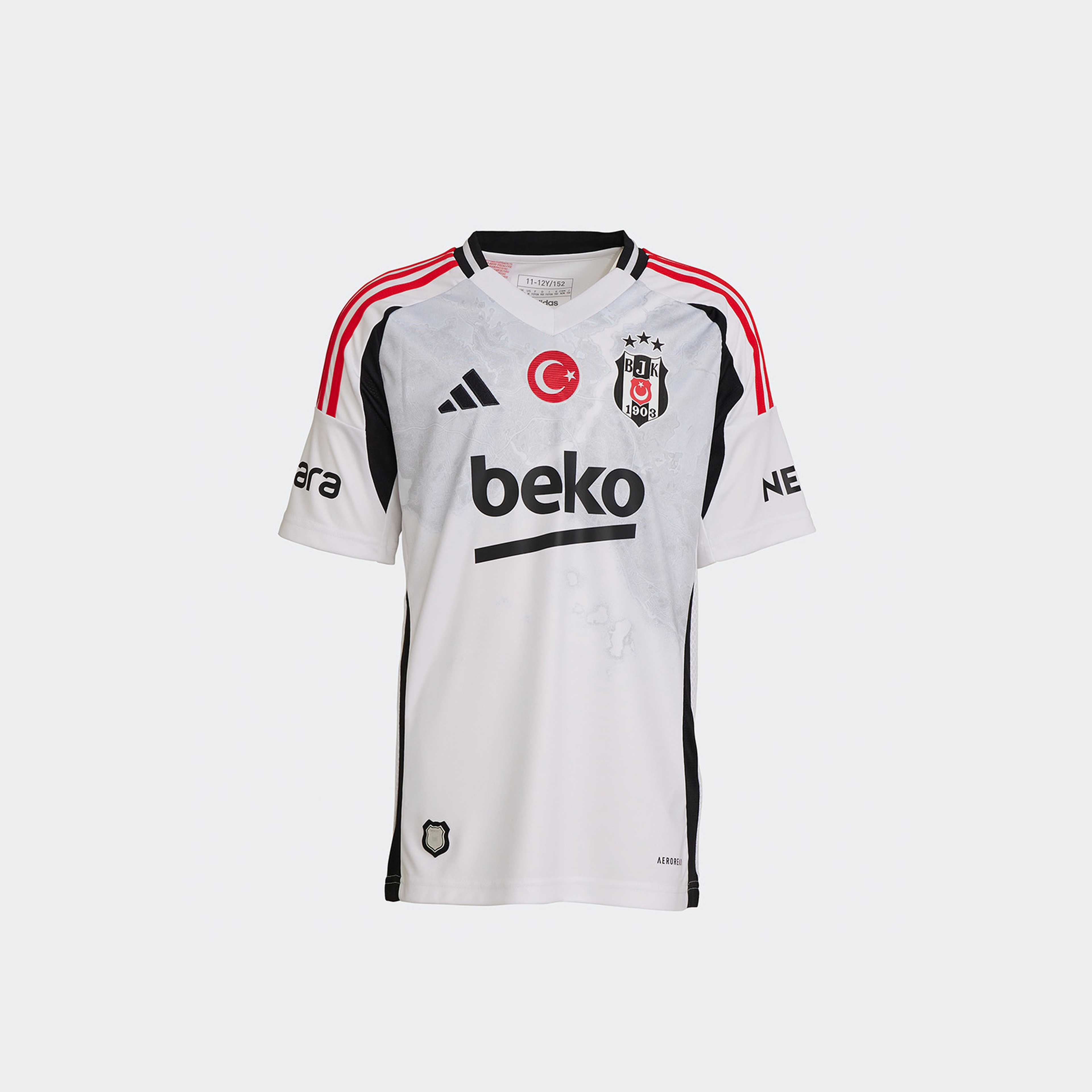 adidas Beşiktaş JK Çocuk Beyaz Futbol Forması
