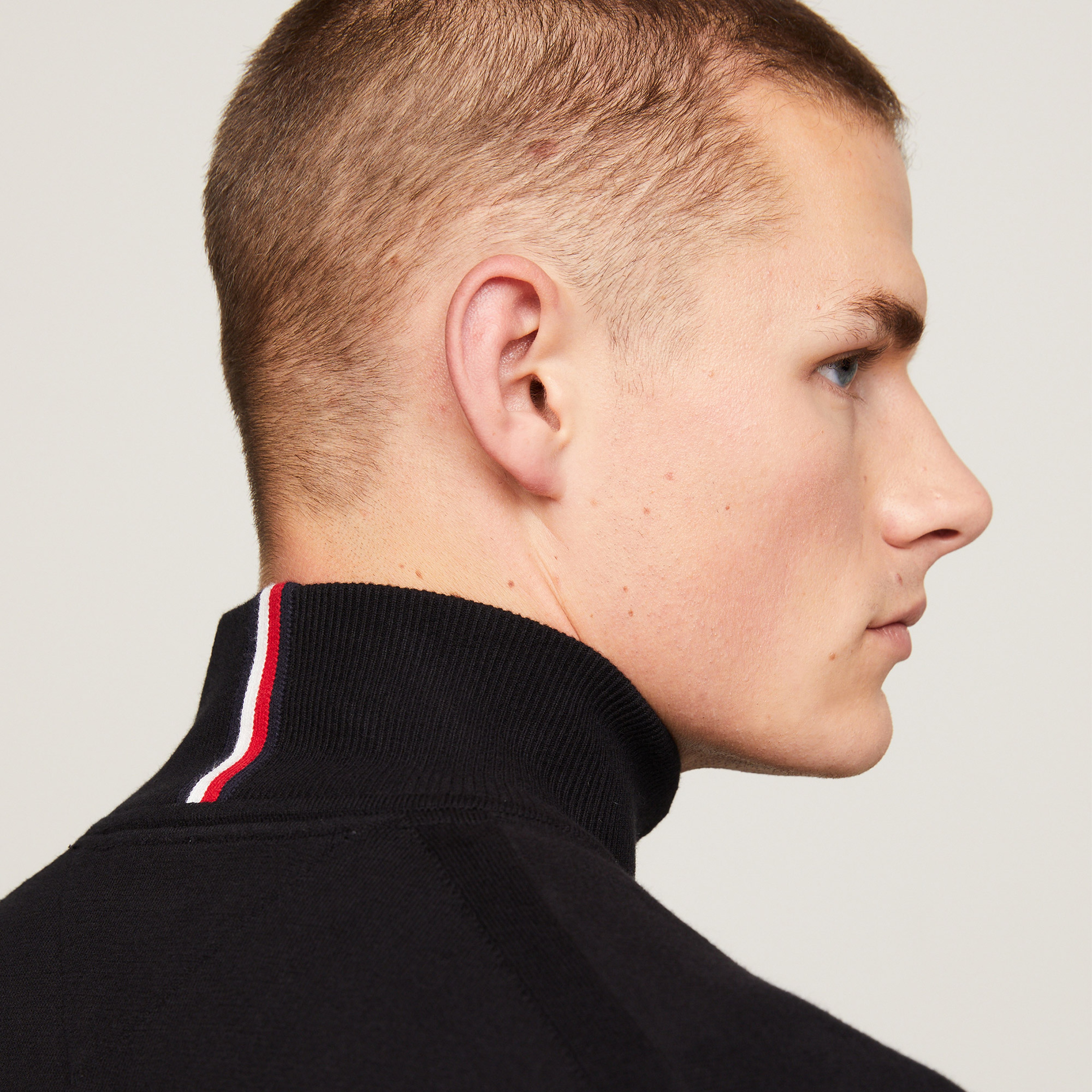 Tommy Hilfiger Erkek Siyah Triko