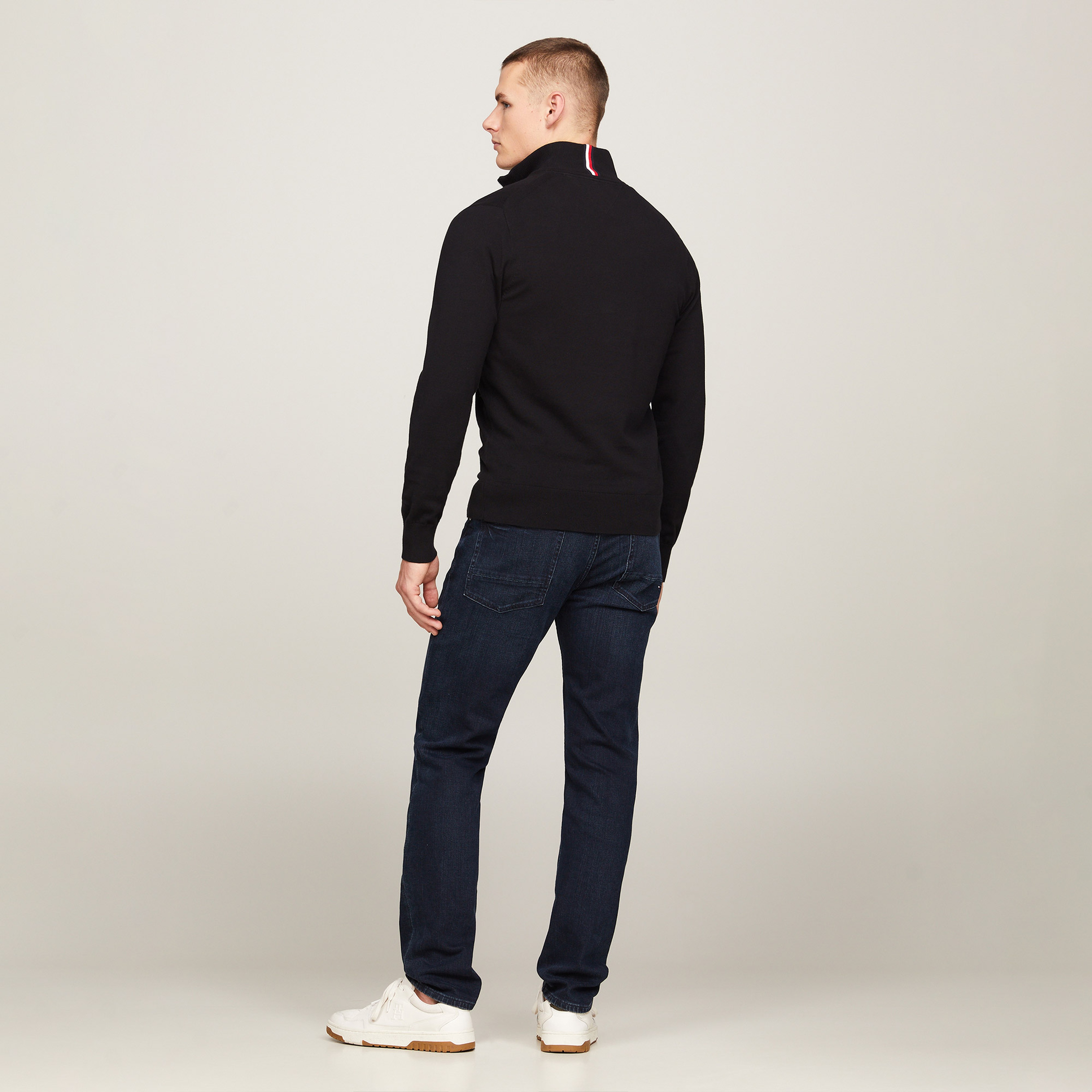 Tommy Hilfiger Erkek Siyah Triko
