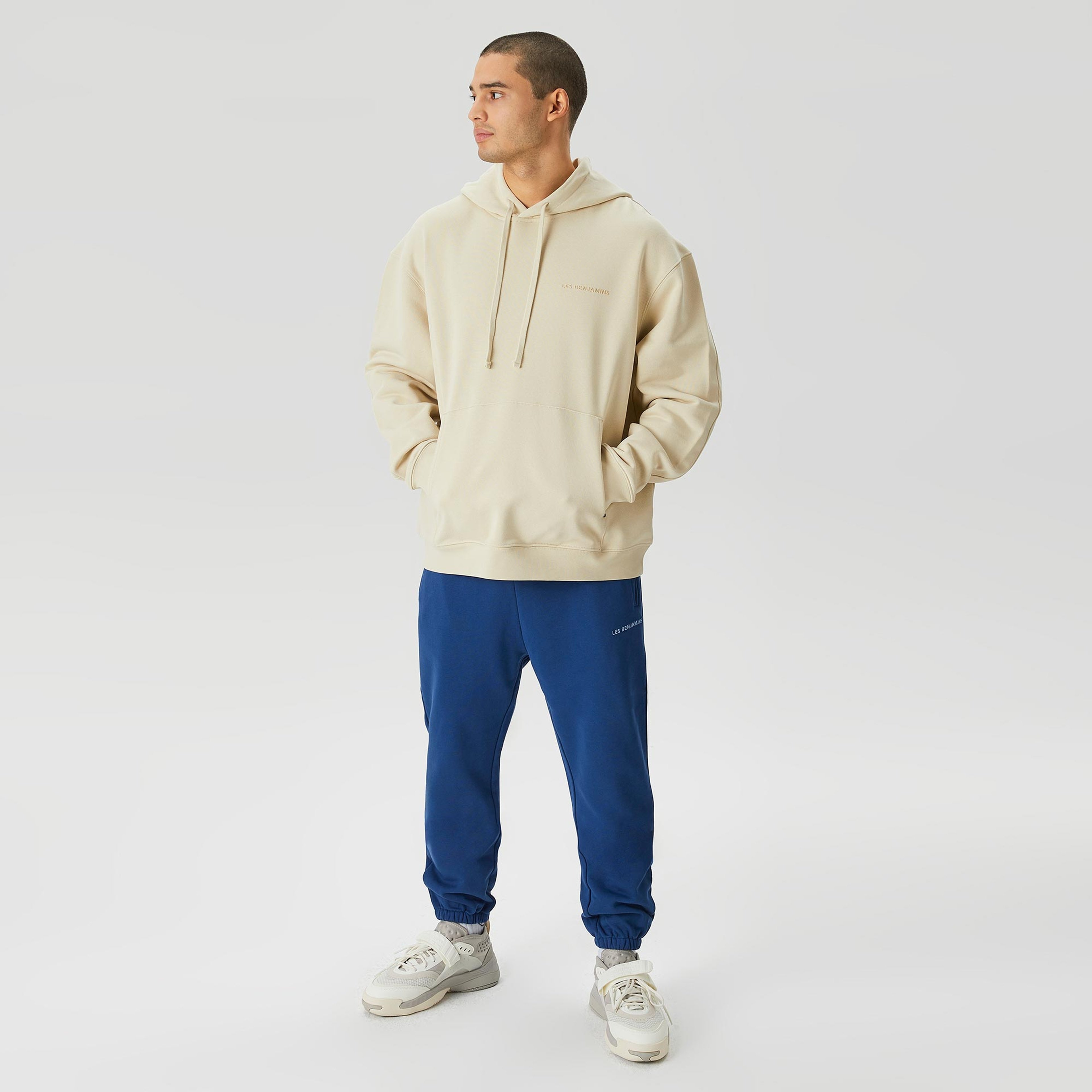 Les Benjamins Classics Erkek Krem Hoodie