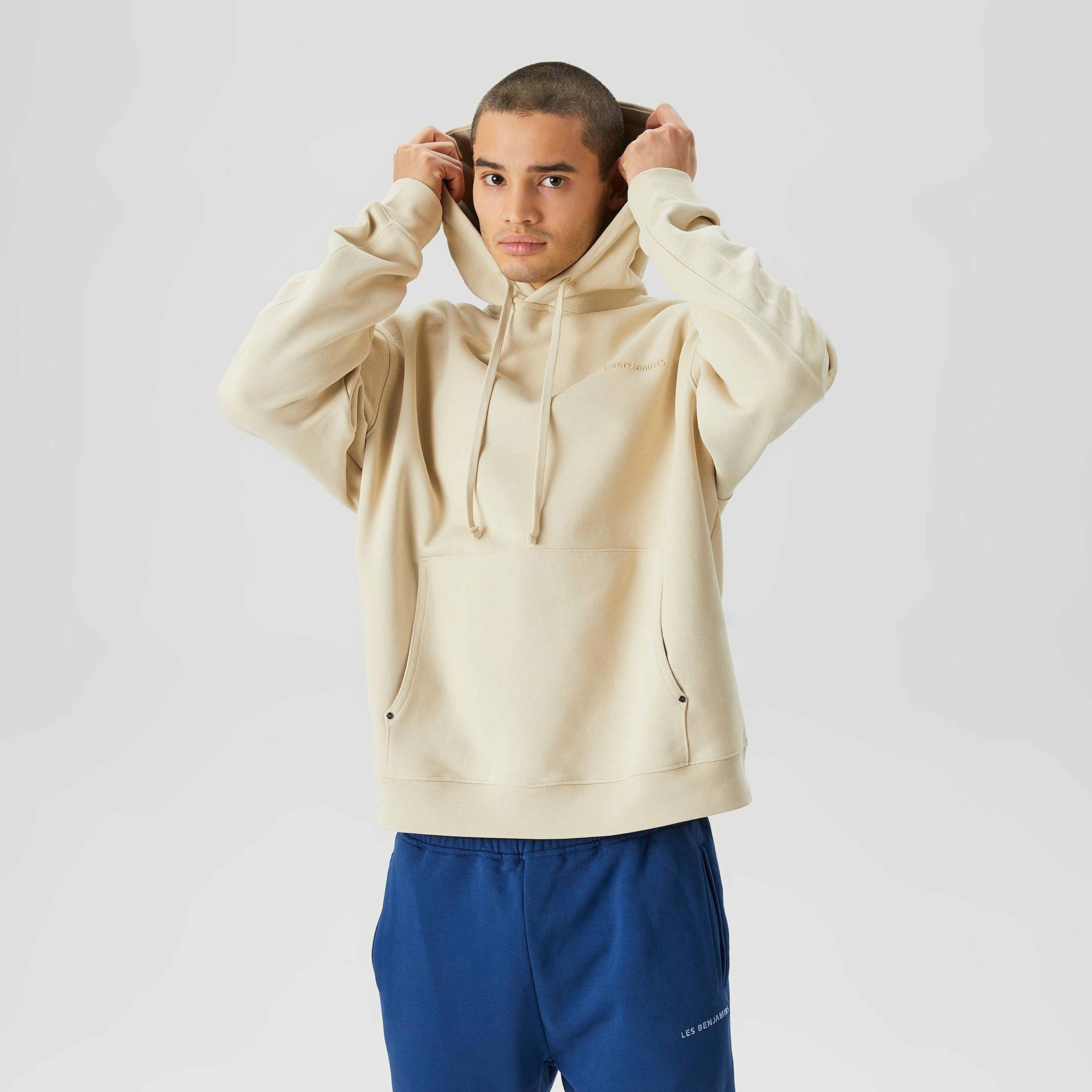 Les Benjamins Classics Erkek Krem Hoodie