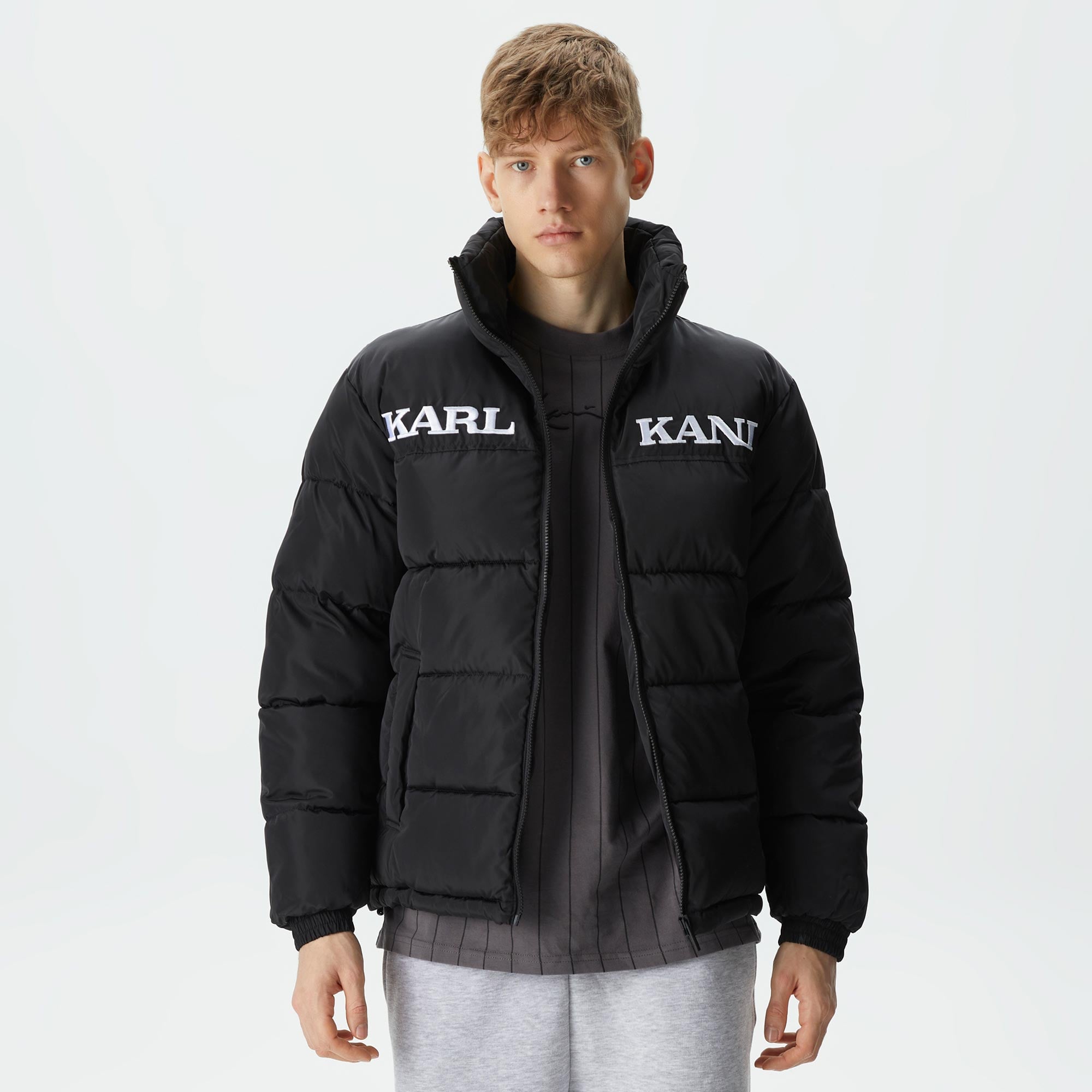 Karl Kani Retro Essential Puffer  Erkek Siyah Ceket