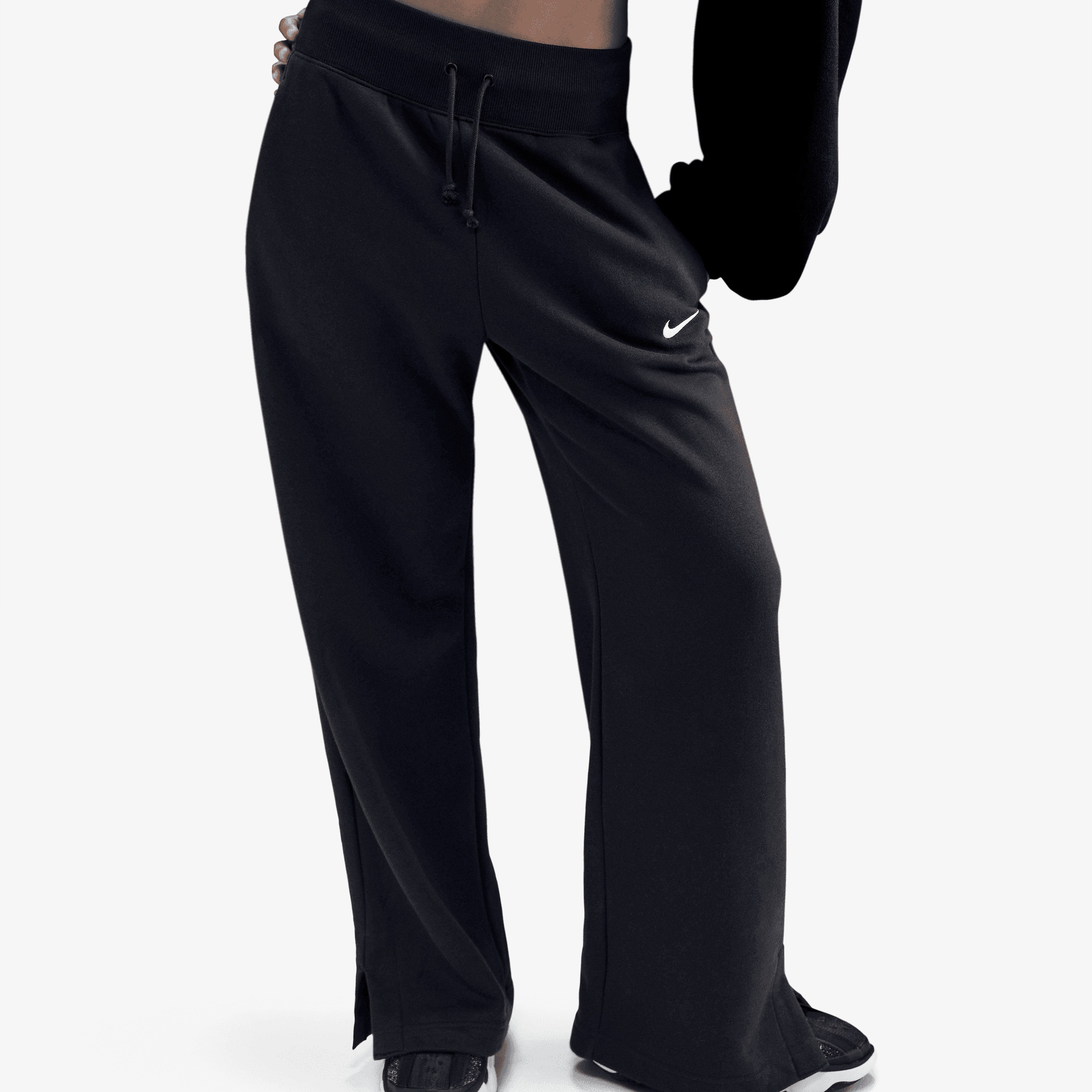 p_kuru　36 Nike Sportswear Phoenix Fleece Kadın Siyah Sweatshirt | Intersport'ta