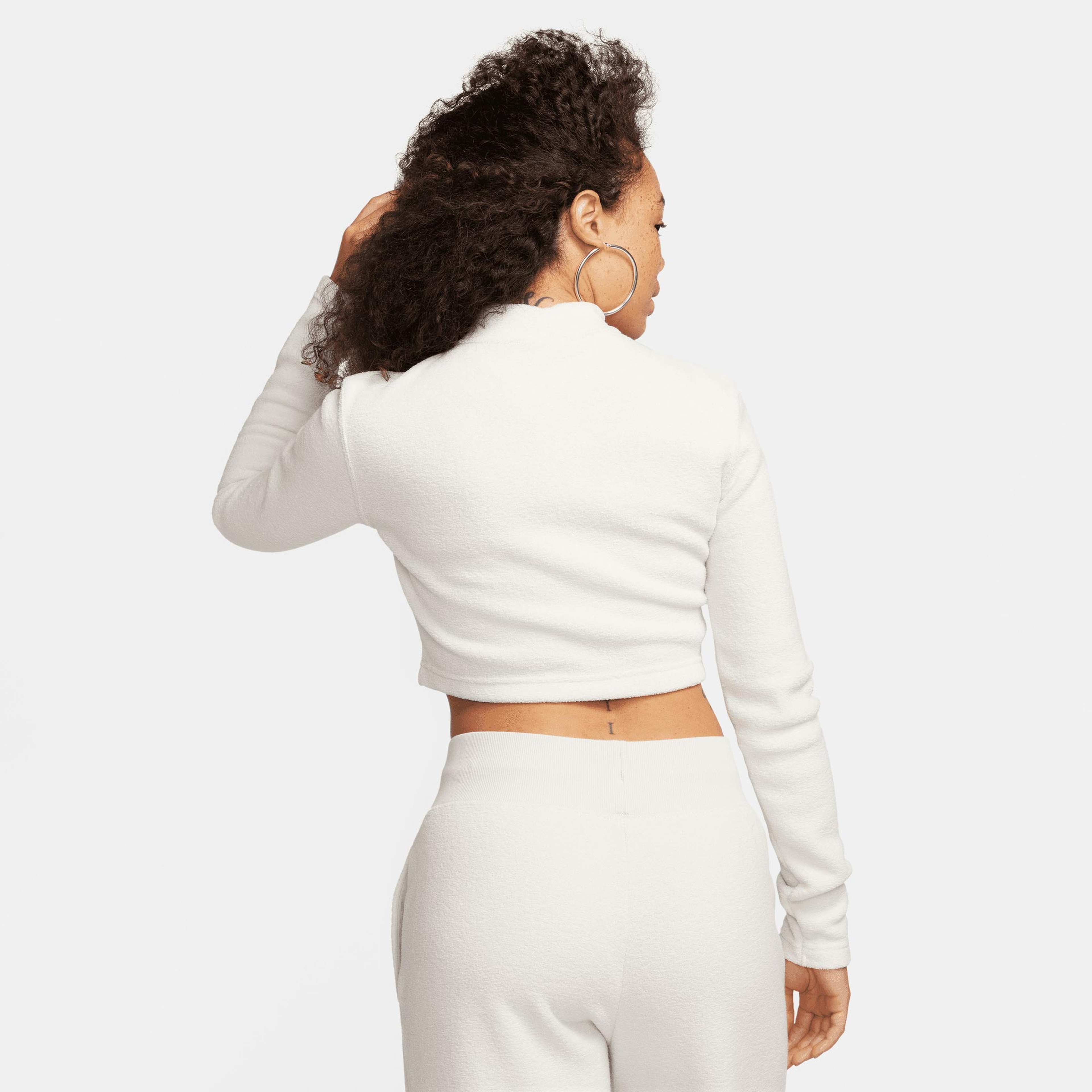 Nike Sportswear Phoenix Plush Kadın Krem Sweatshirt