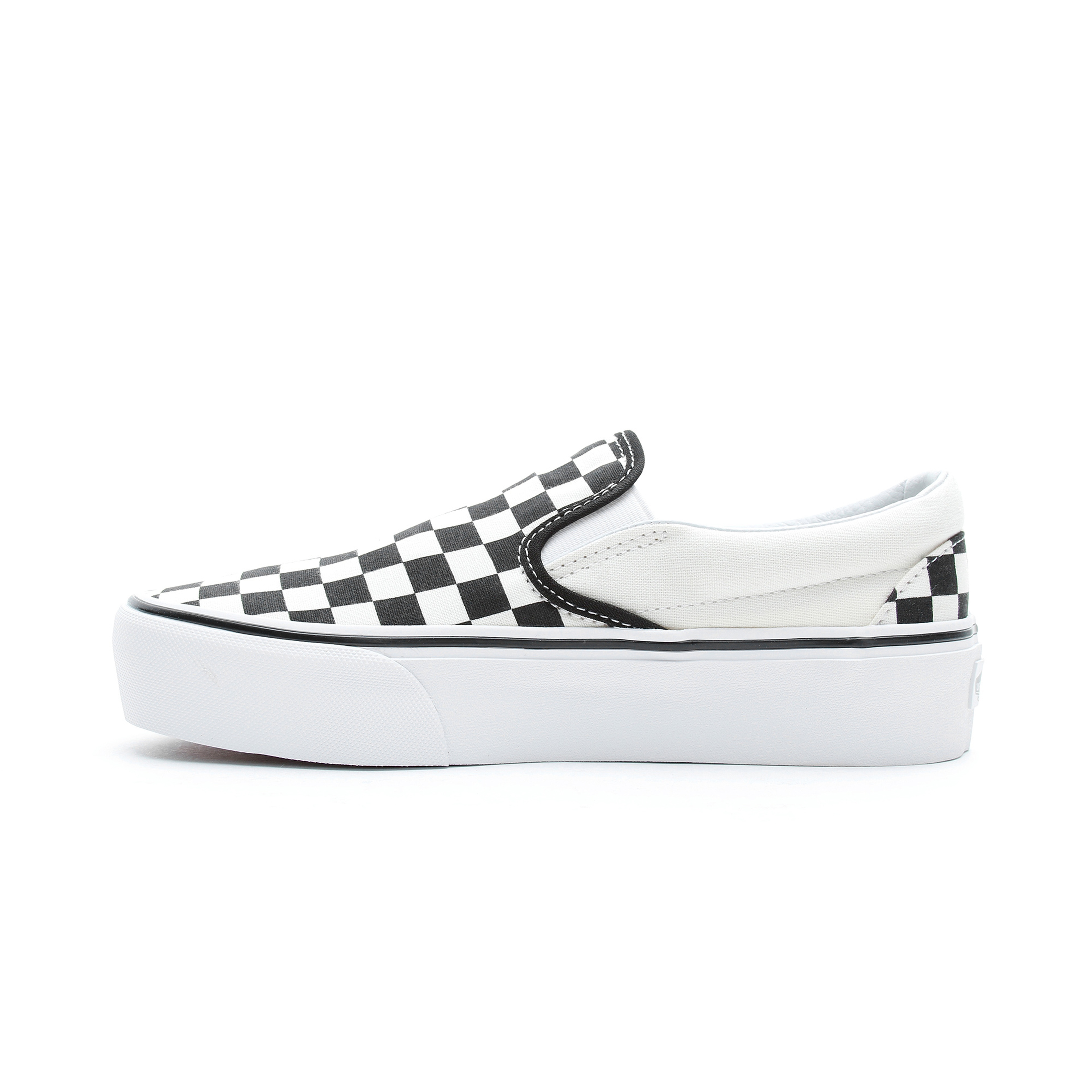 Vans Classic Slip-On Platform Kadın Siyah - Beyaz Sneaker