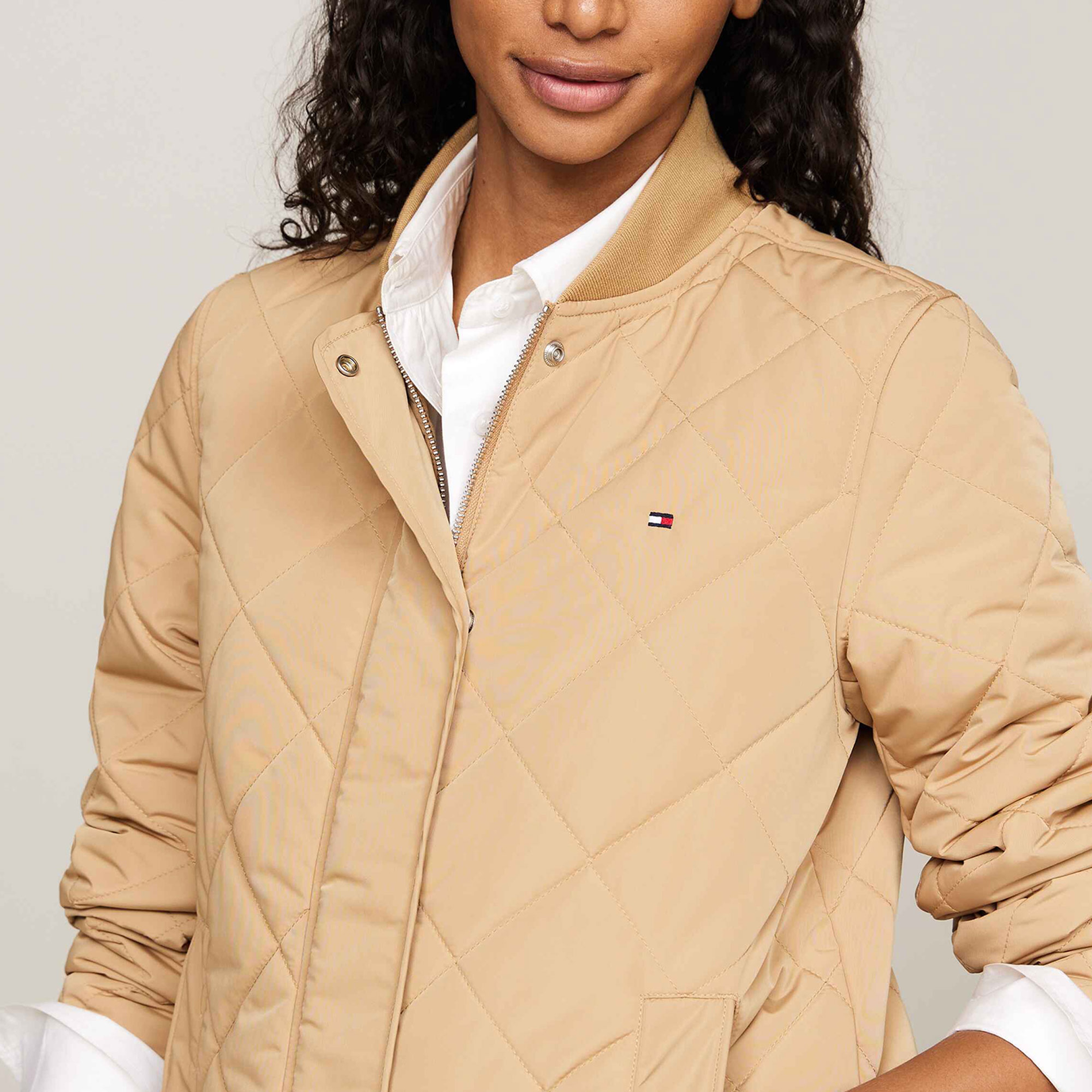 Tommy Hilfiger Kadın Haki Mont