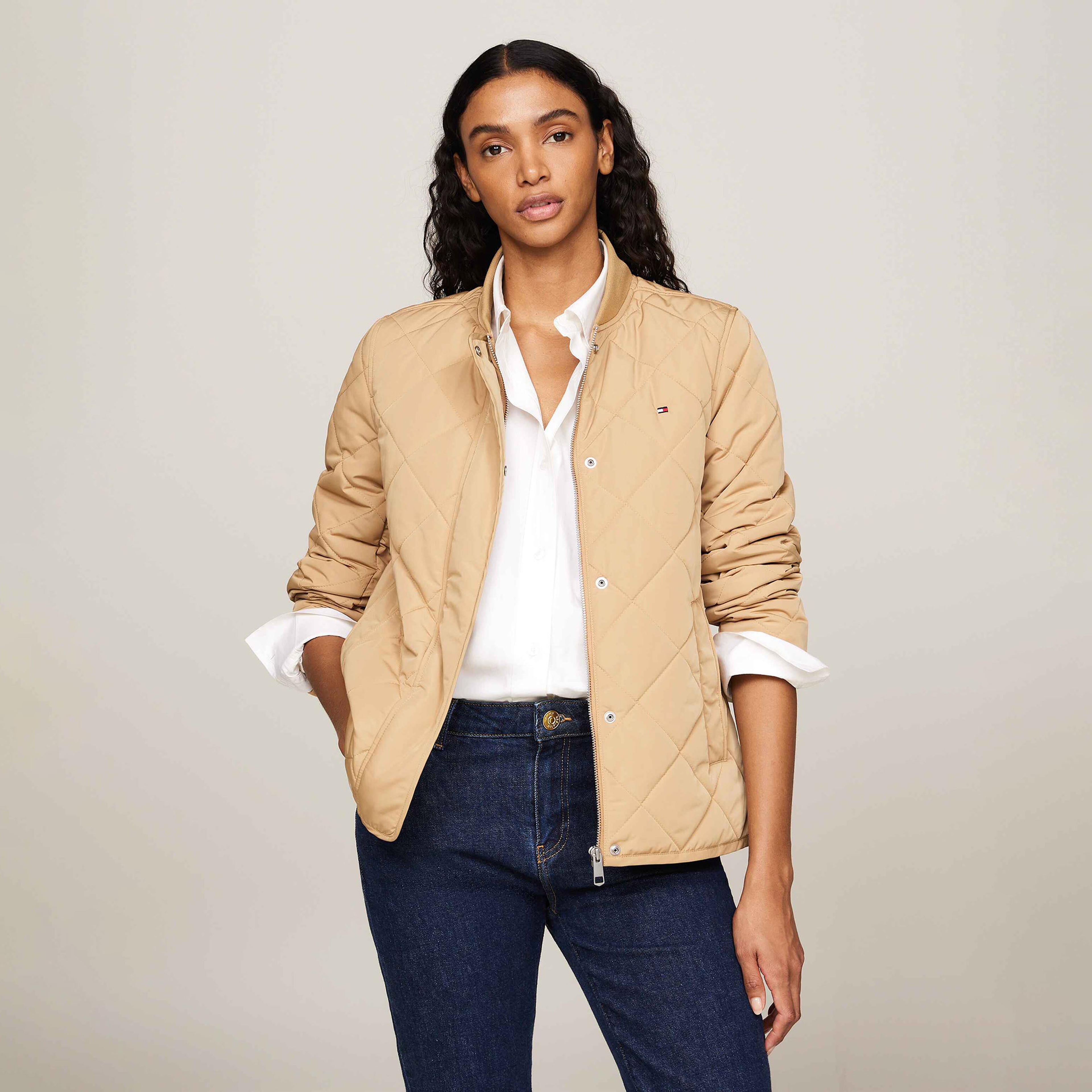 Tommy Hilfiger Kadın Haki Mont