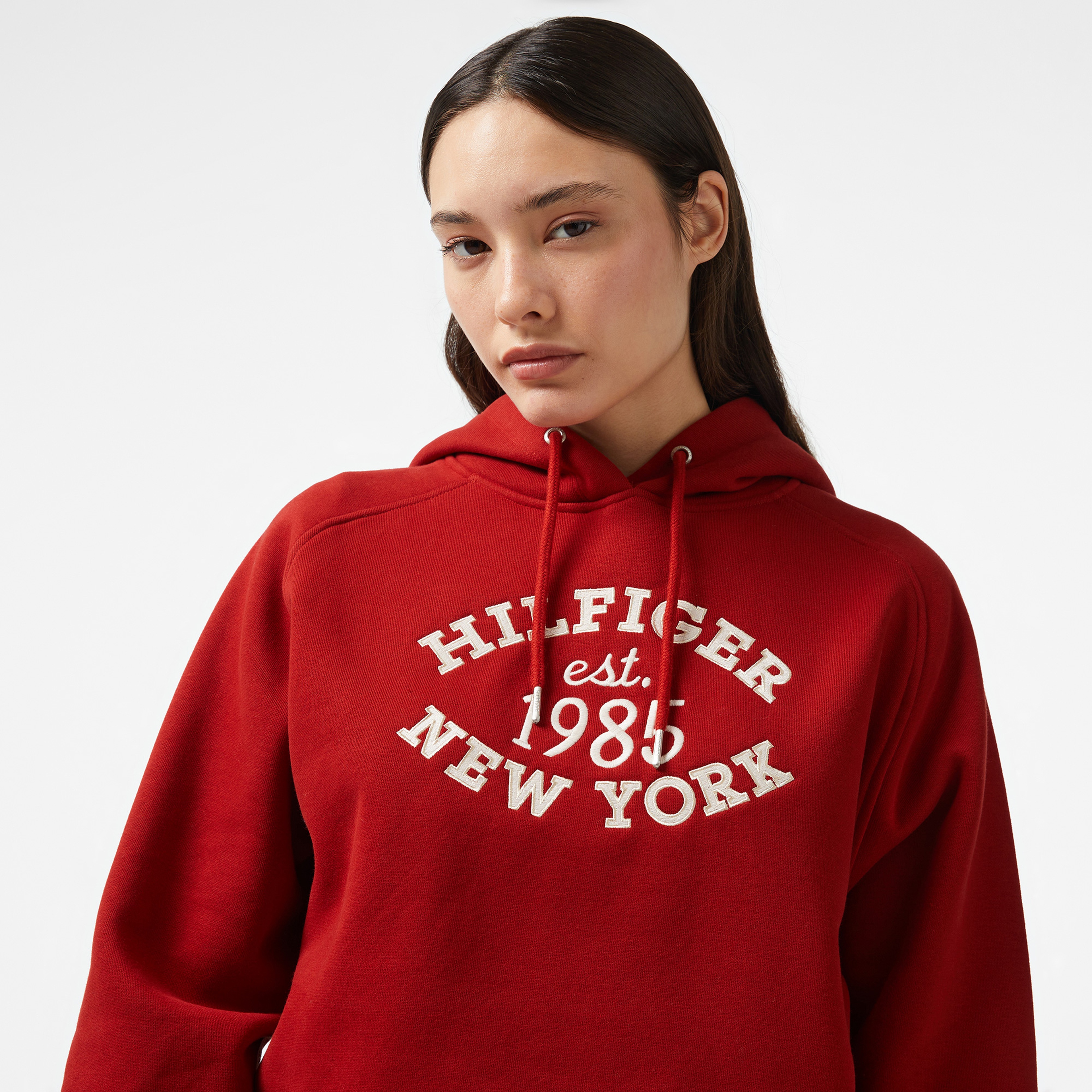 Tommy Hilfiger Kadın Kırmızı Sweatshirt