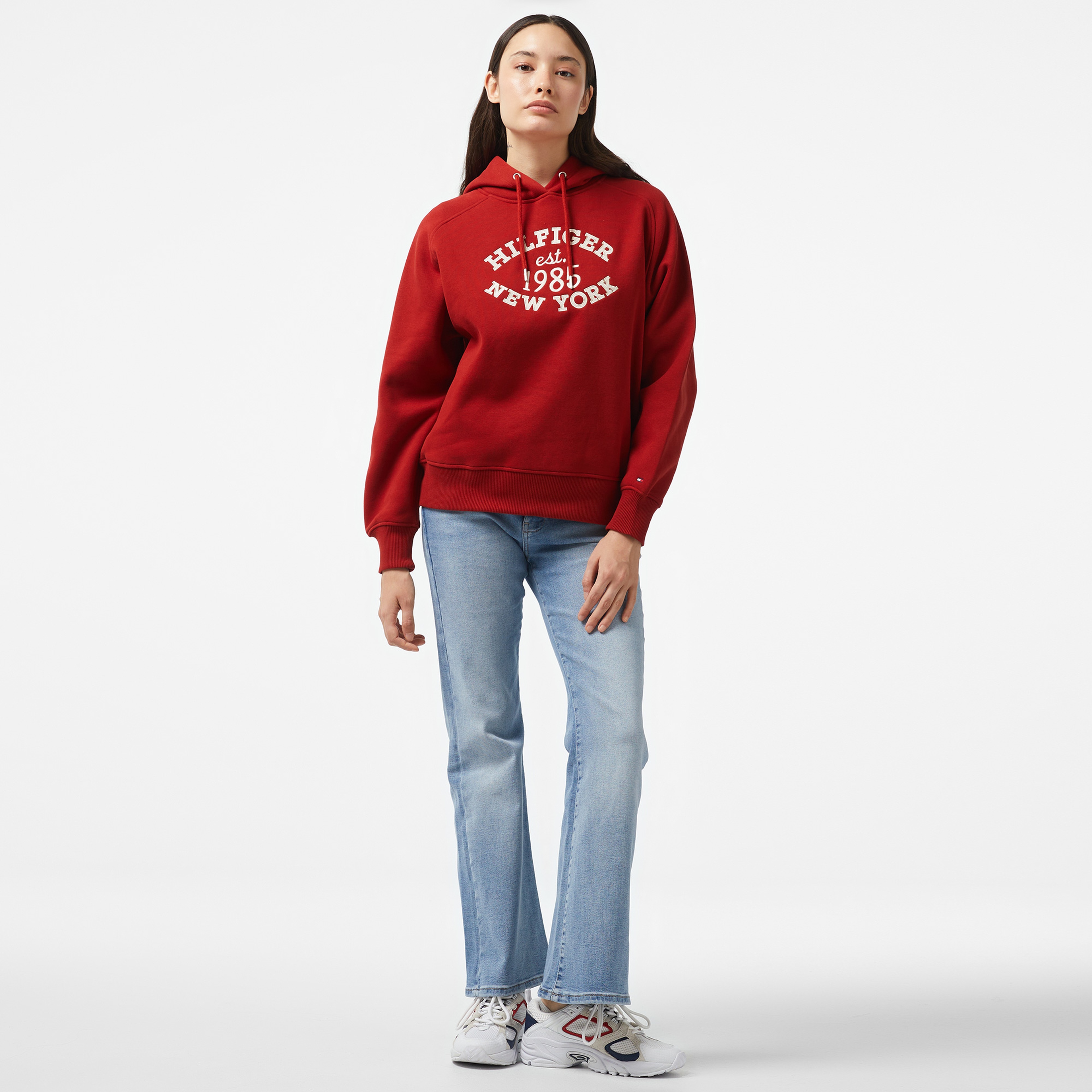 Tommy Hilfiger Kadın Kırmızı Sweatshirt